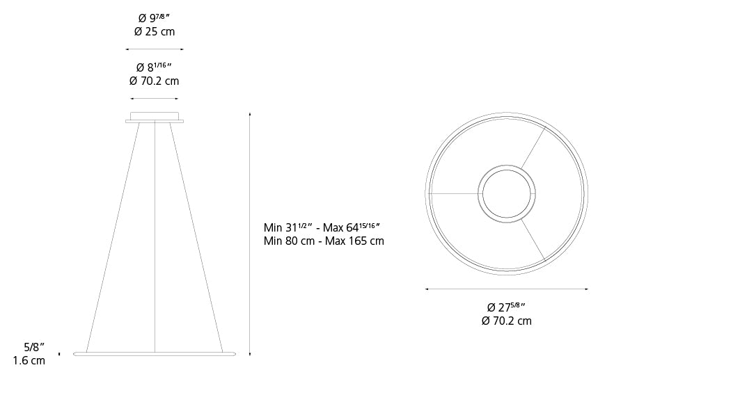 Suspension | Discovery — Hor 70 Susp Led 41W 3000 K