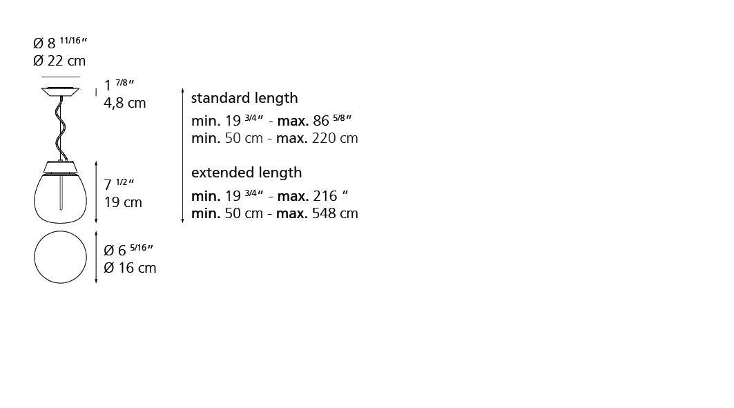 Suspension | Empatia — 16 Susp Led 11W 30K 3000 K