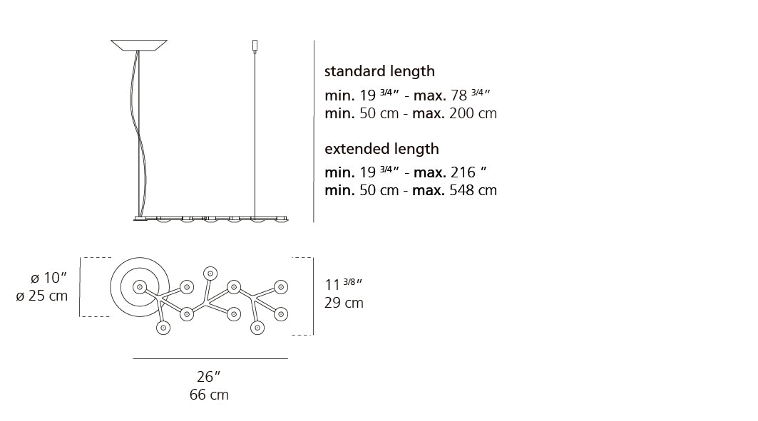 Suspension | Led Net — 66 Susp Linear Led 21W 3000 K