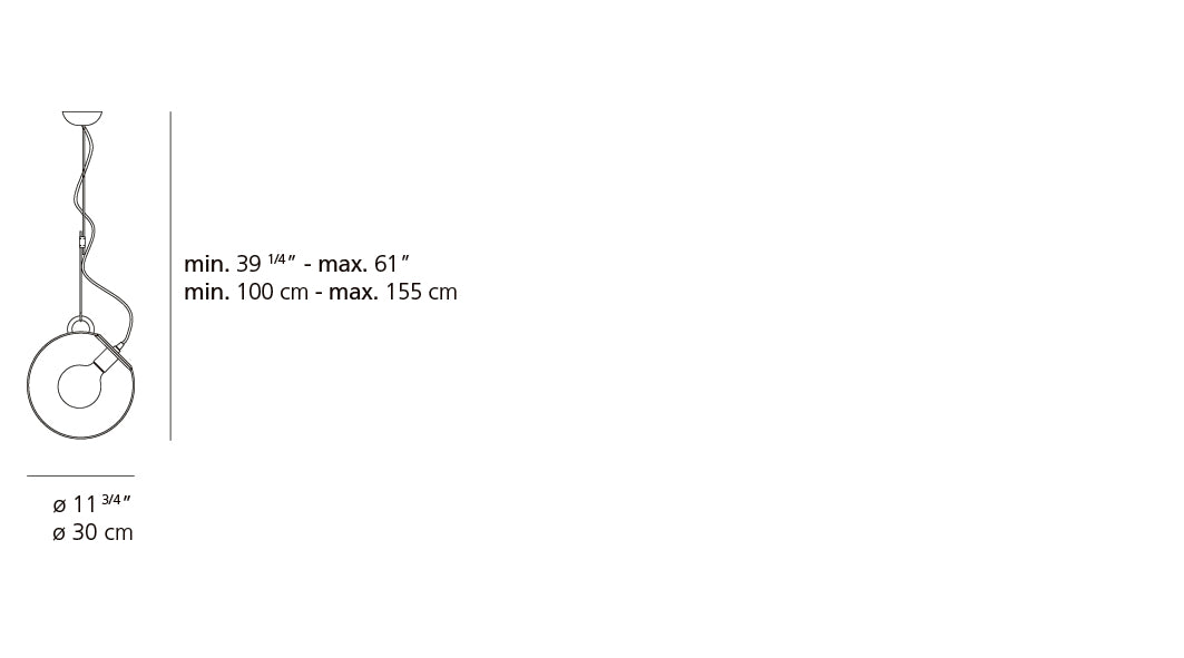 Suspension | Miconos — Susp 150W E26 Chrome
