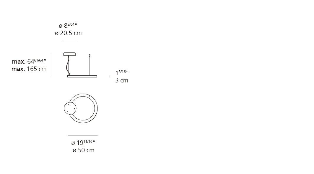 Suspension | Ripple — 50 Susp Led 20W 90CRI 3000 K