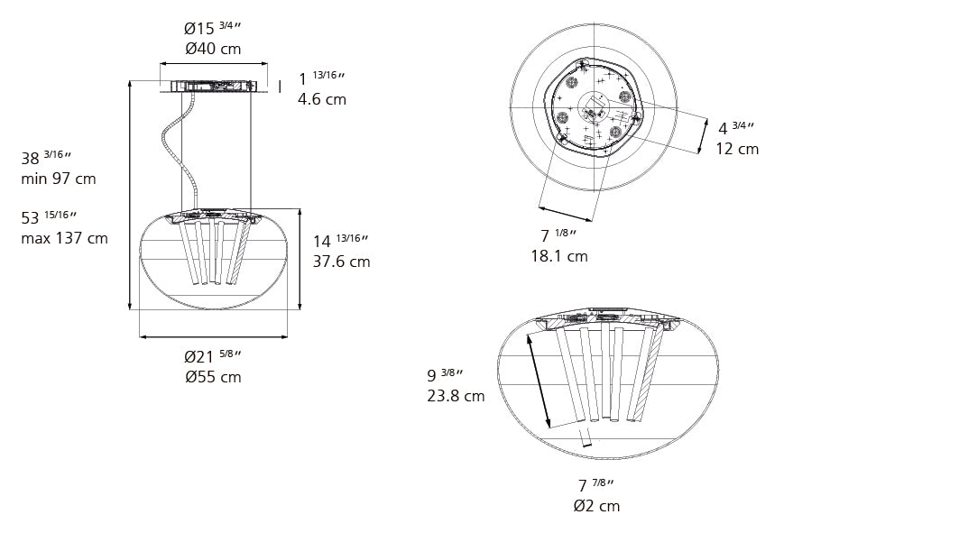 Suspension | Spectral Light — Susp Led 90CRI 3000 K