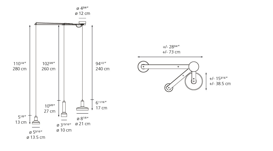 Suspension | Stab Light — Susp Triple 3X10W GU10 Multi