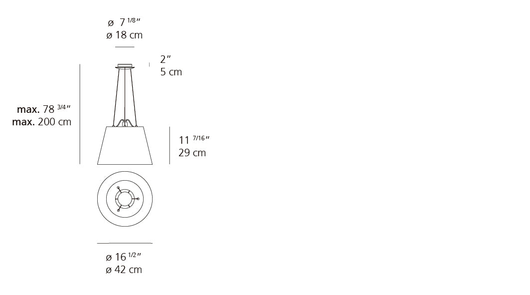 Suspension | Tolomeo mega — Susp 17IN Diff Parch 150W