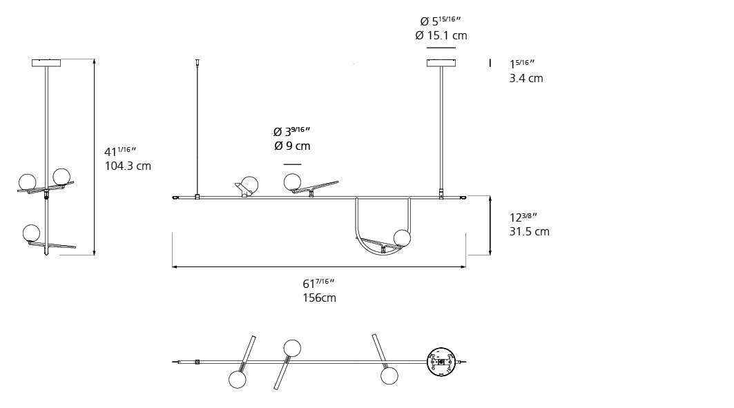 Suspension | Yanzi — Susp S1 Led 27W 30K 3000 K