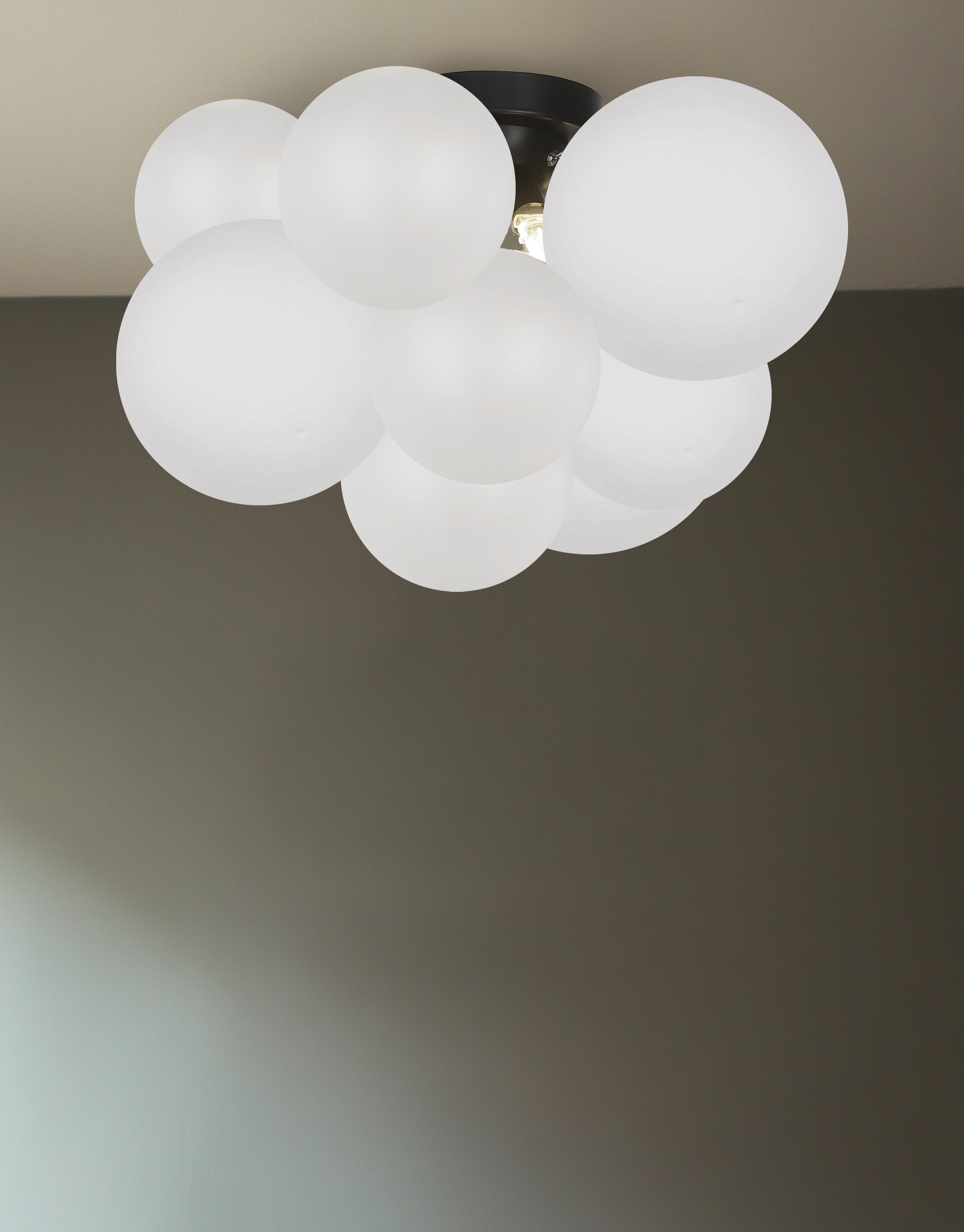 Plafonnier Blanc — Laiton vieilli | MILES