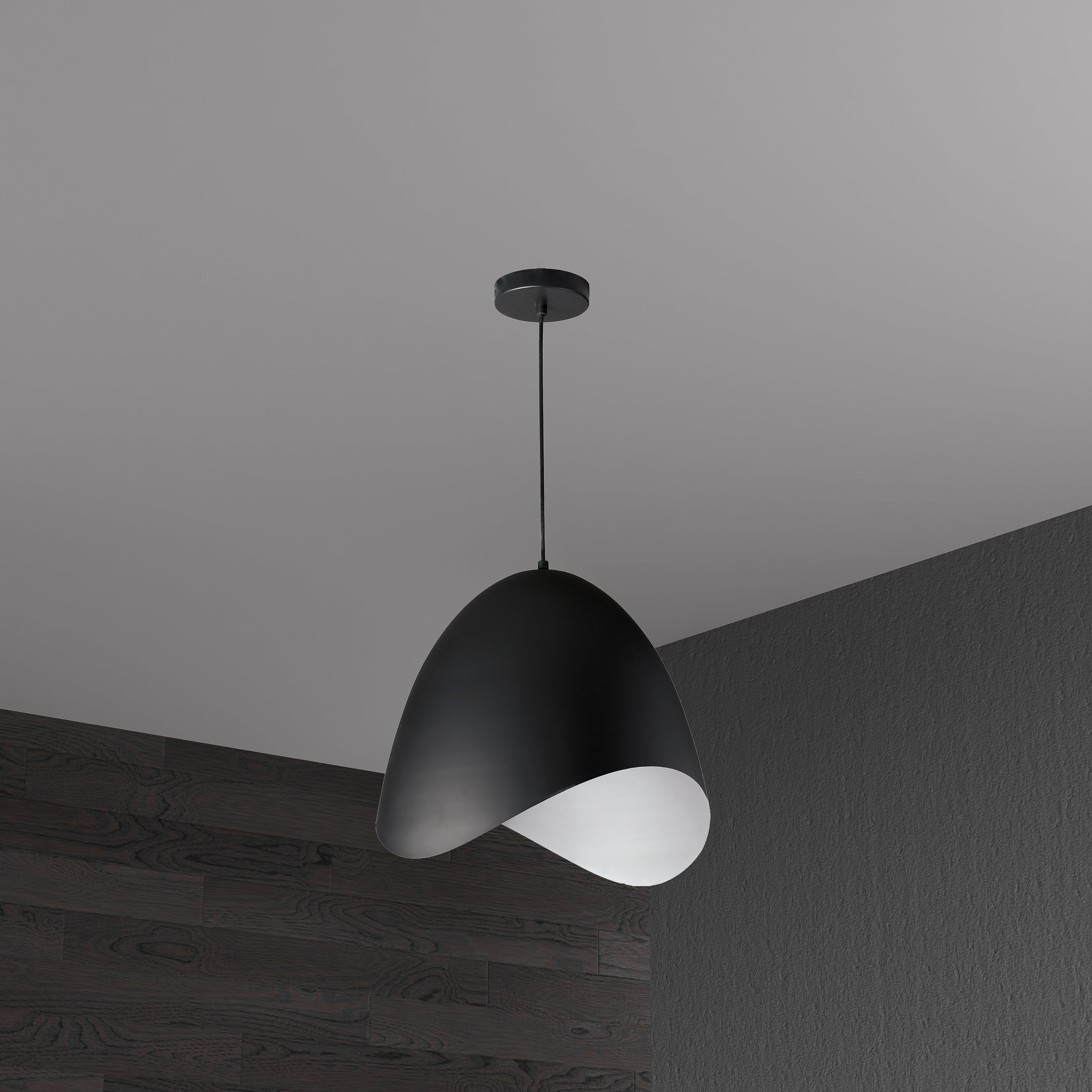 Luminaire suspendu Noir | MYRA — 15 po