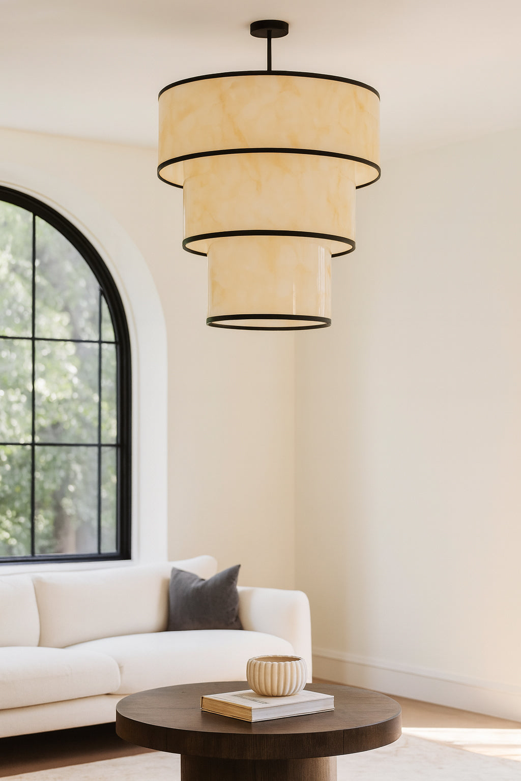Luminaire suspendu Albâtre synthétique | NENA
