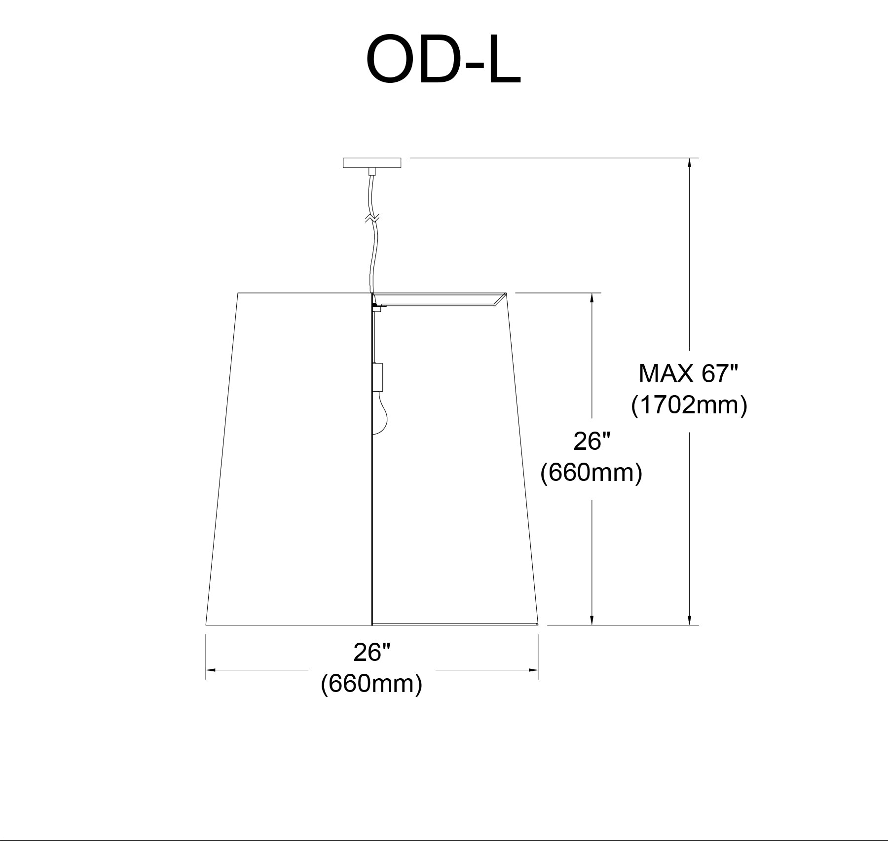 Luminaire suspendu Blanc | OVERSIZED DRUM