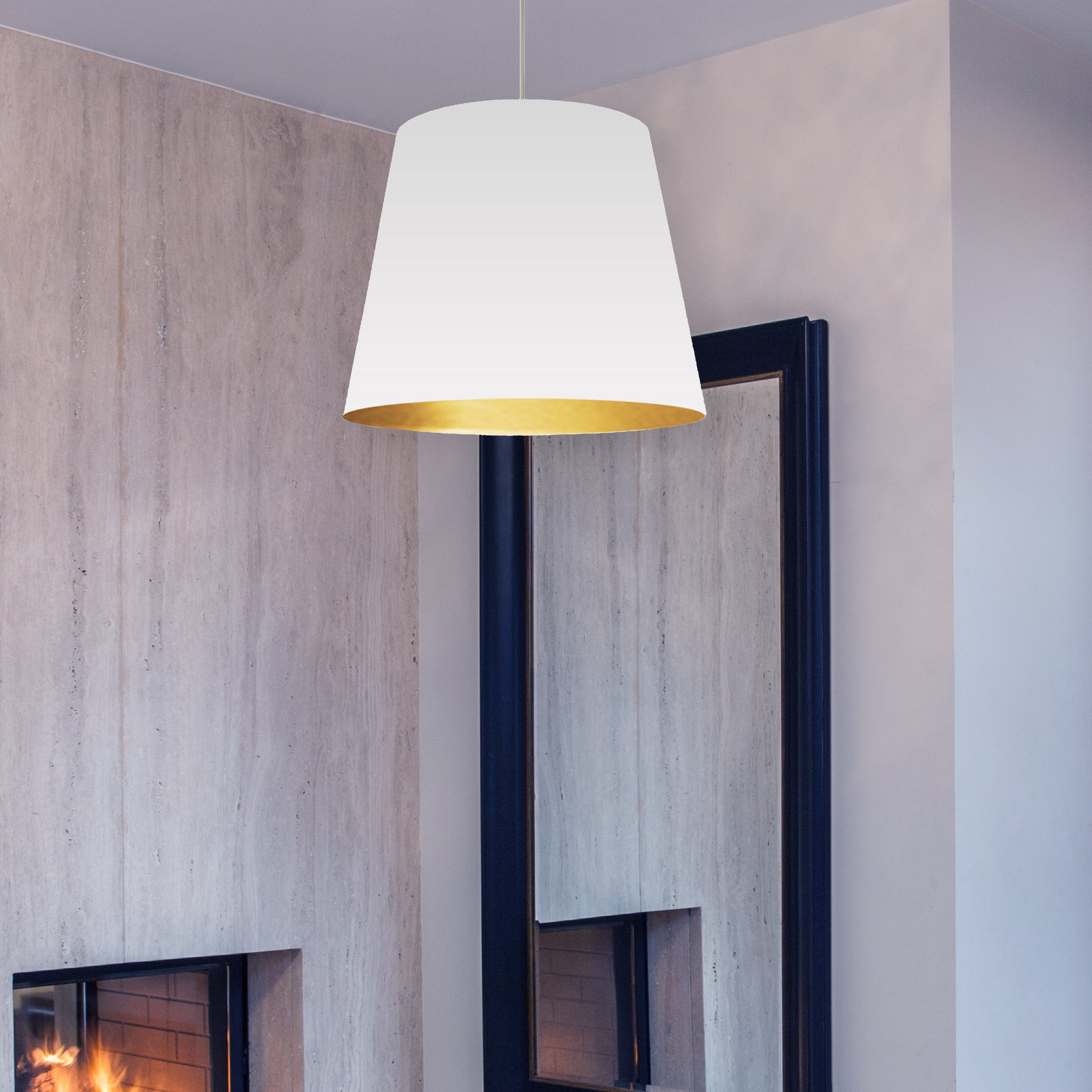 Luminaire suspendu Blanc | OVERSIZED DRUM