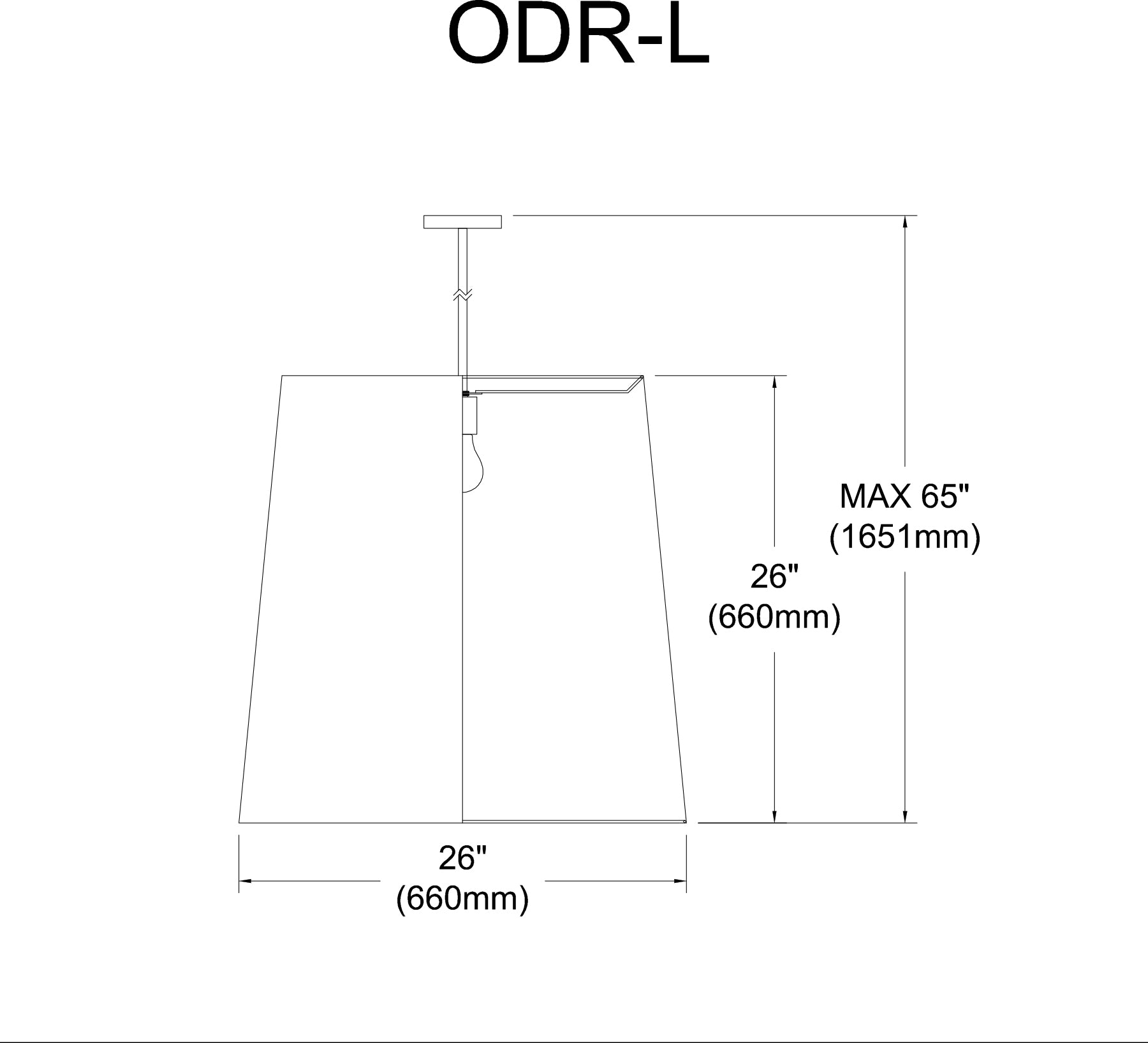 Luminaire suspendu Blanc | OVERSIZED DRUM