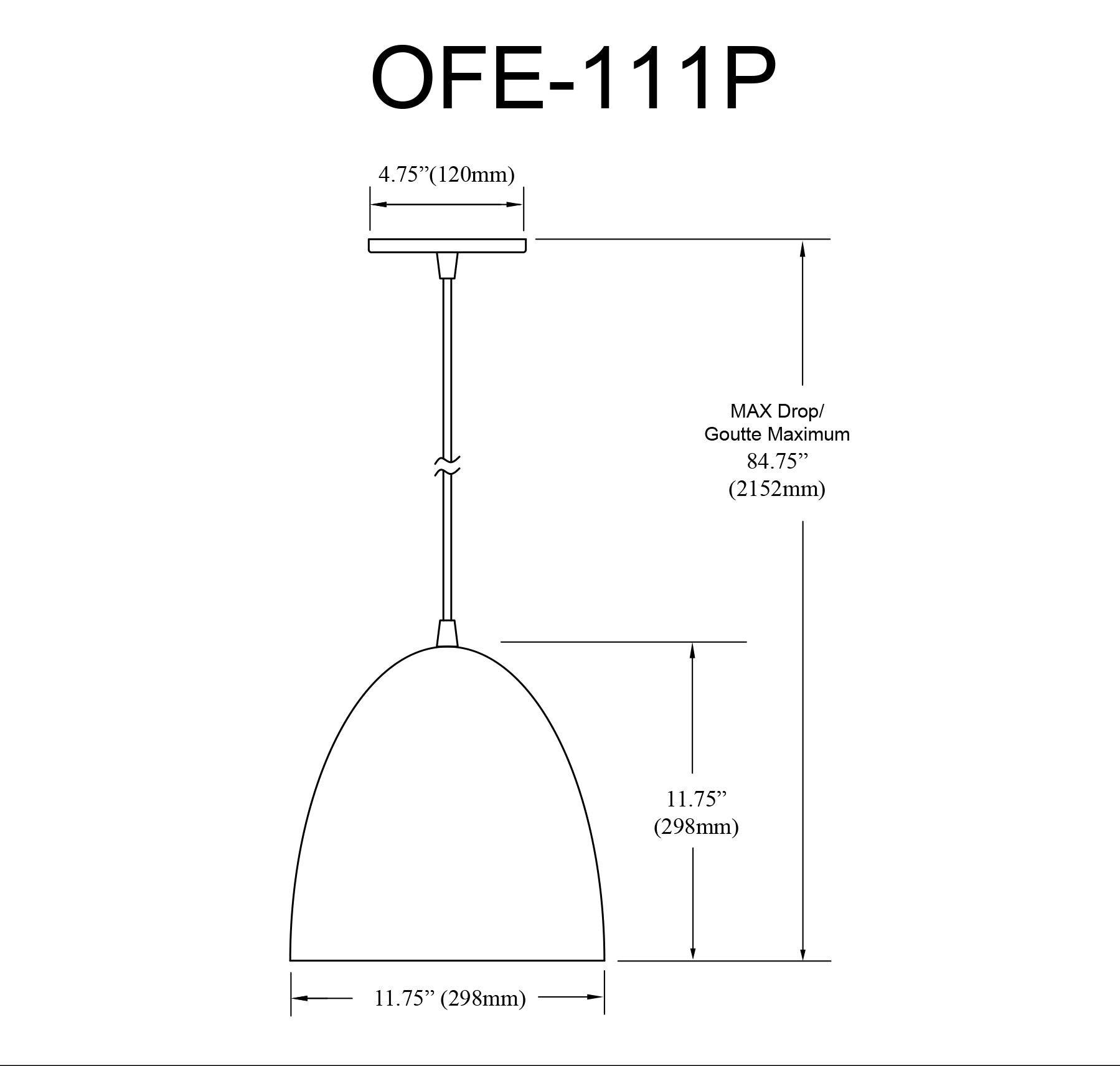 Luminaire suspendu Noir mat | OFELIA