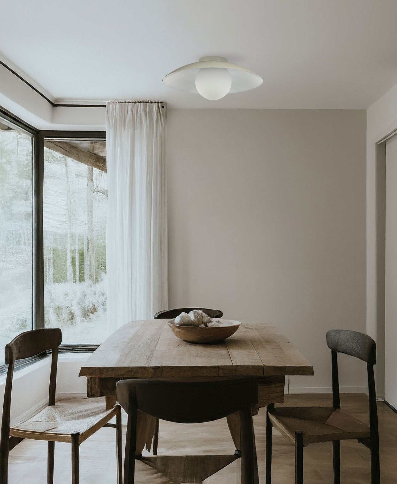 Plafonnier Noir mat | OLIVIA