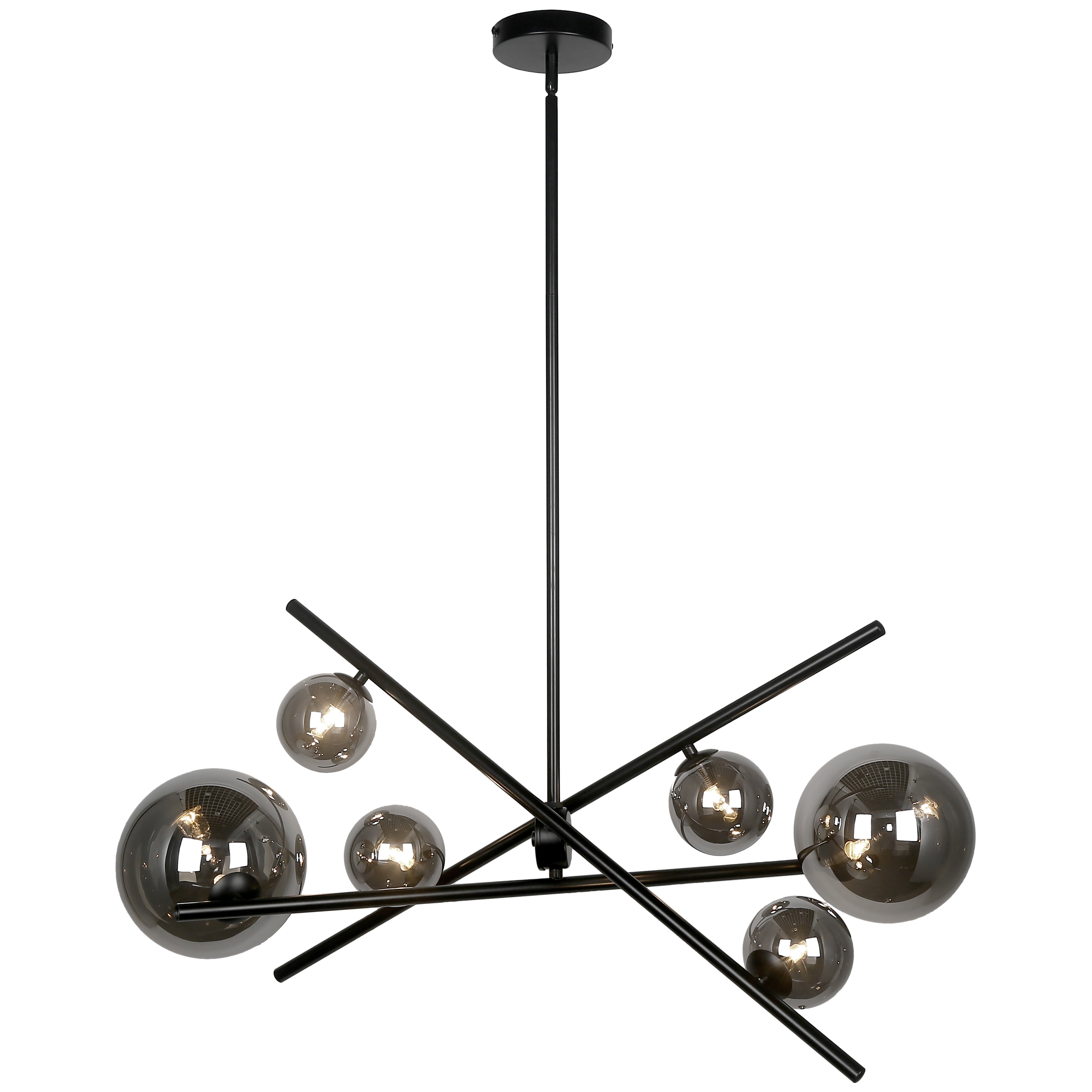 PAMELA Chandelier Black - PAM-276HP-MB | DAINOLITE