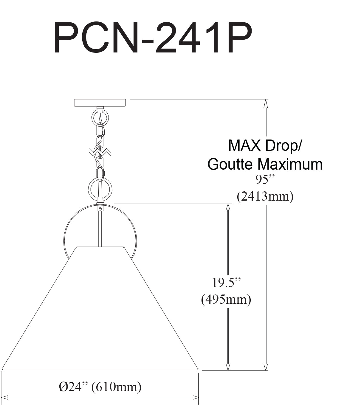 Luminaire suspendu Blanc | PRINCETON