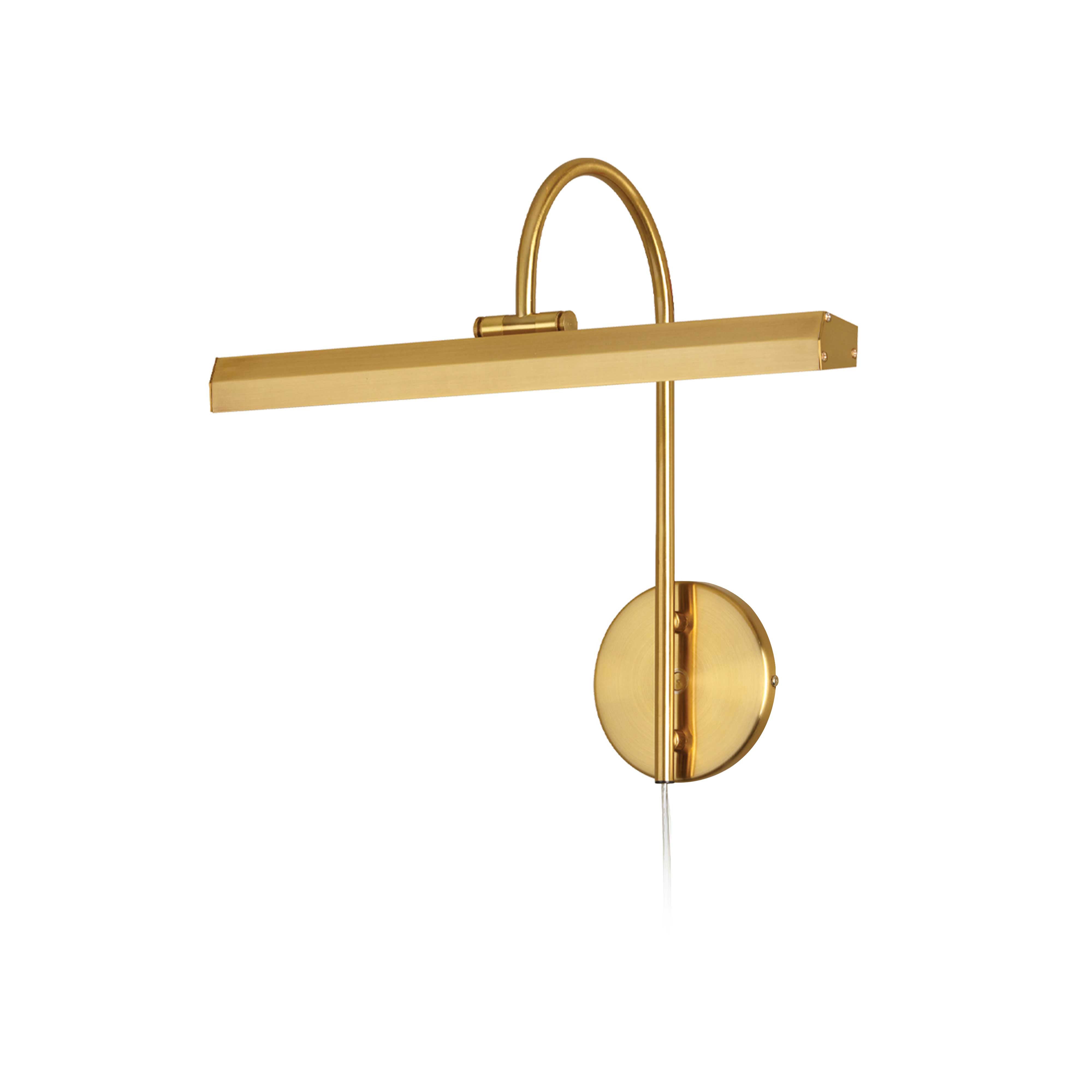 DISPLAY/EXHIBIT Wall sconce à tableau Gold INTEGRATED LED - PIC120-16LED-AGB | DAINOLITE
