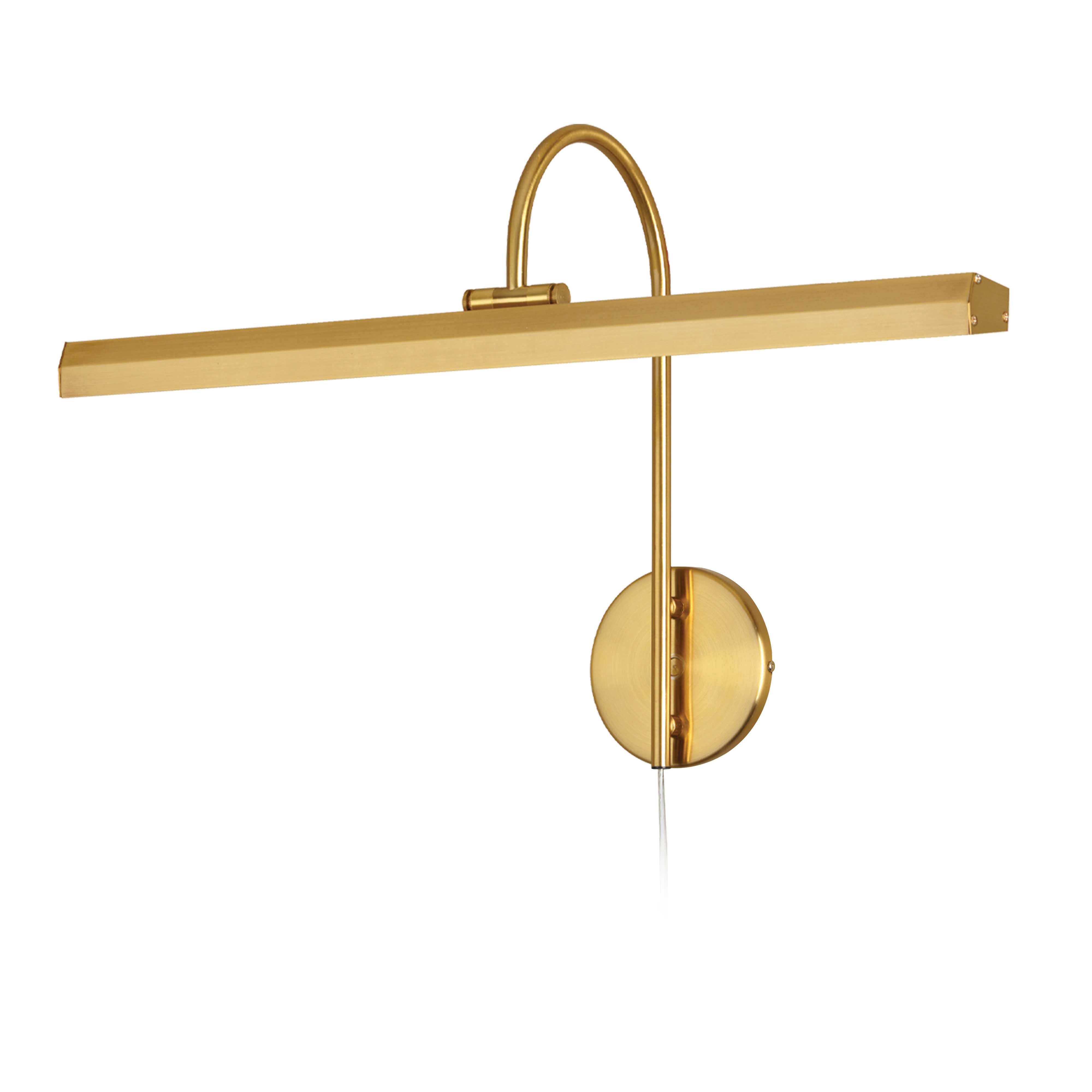 DISPLAY/EXHIBIT Wall sconce à tableau Gold INTEGRATED LED - PIC120-23LED-AGB | DAINOLITE