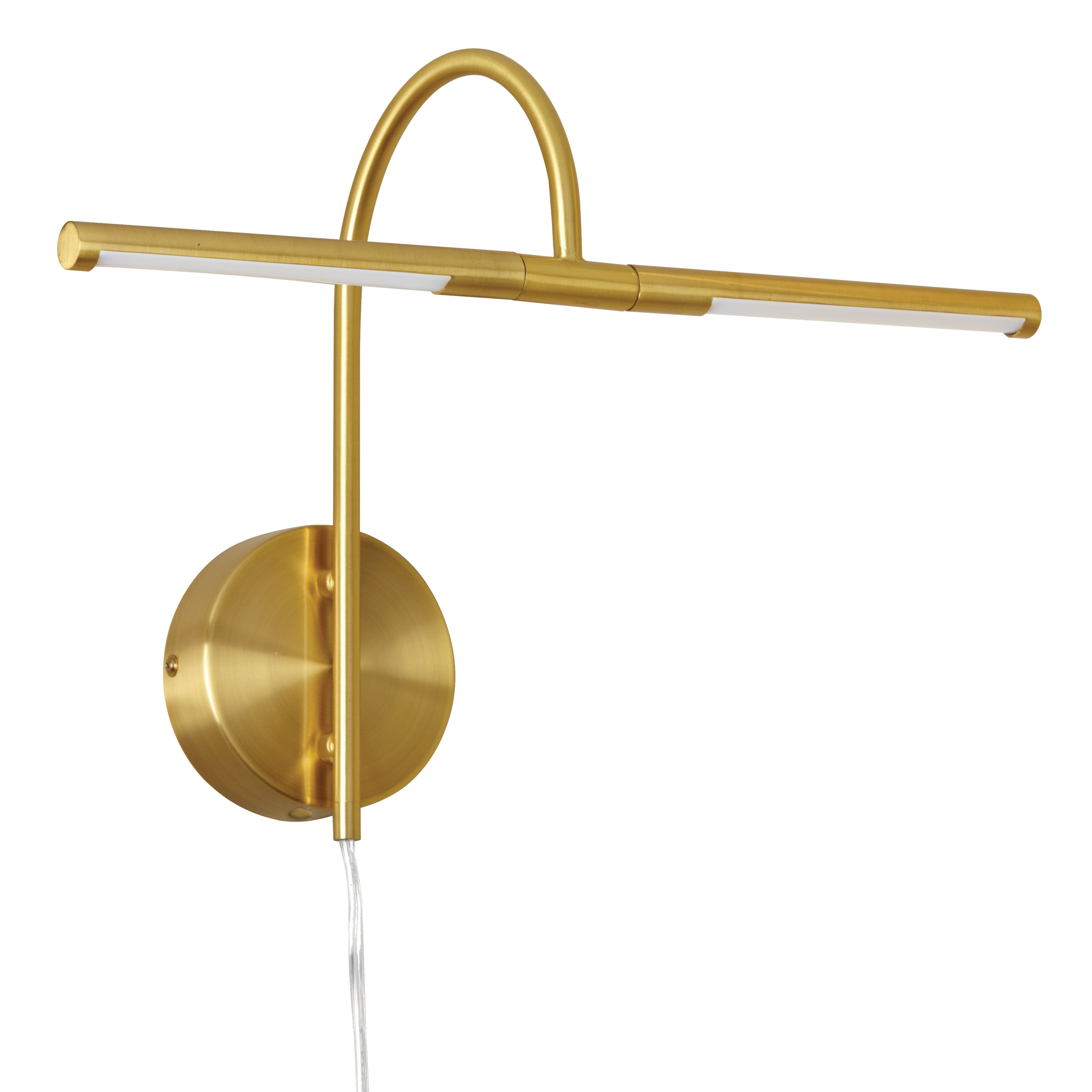 DISPLAY/EXHIBIT Wall sconce à tableau Gold INTEGRATED LED - PICLED-152-AGB | DAINOLITE