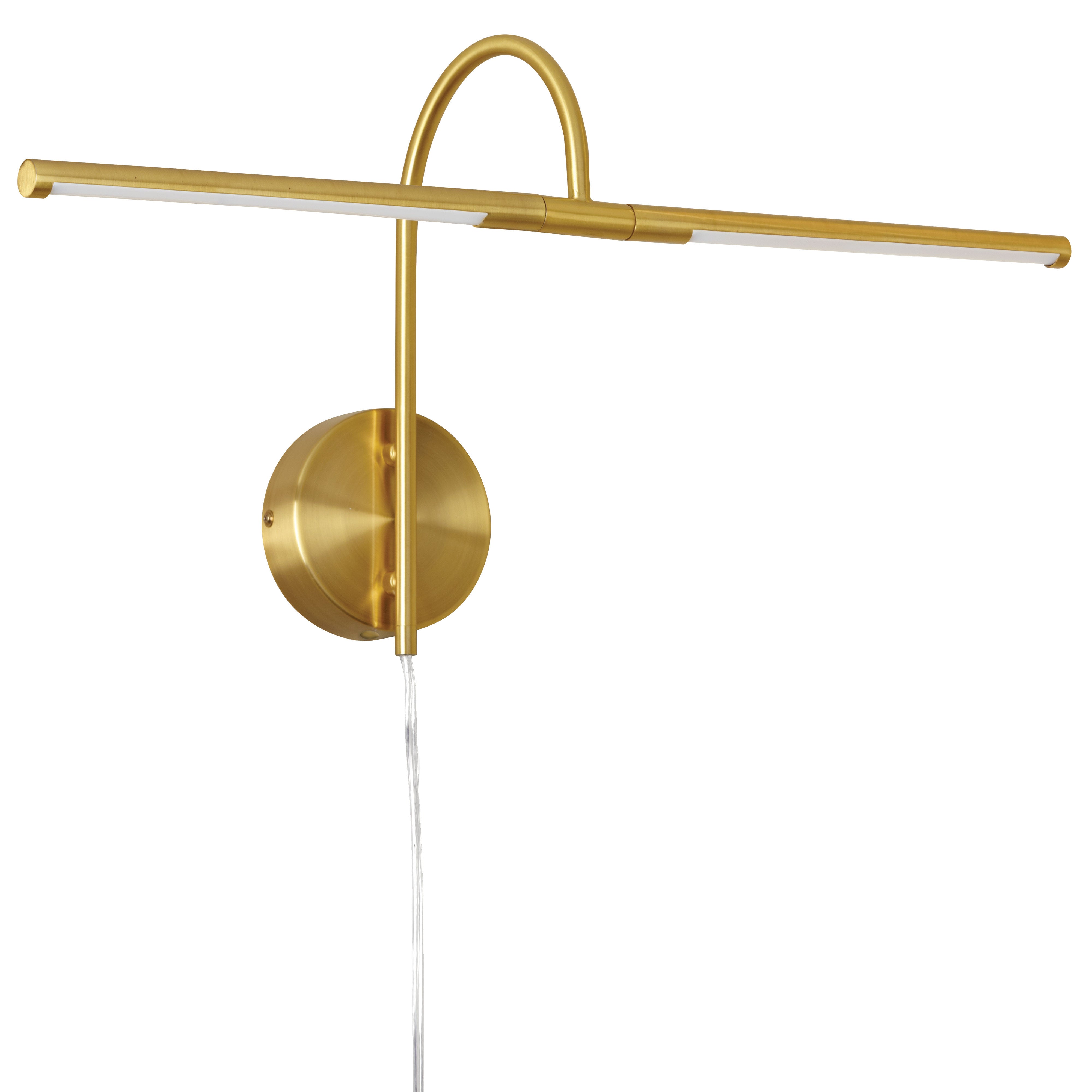 DISPLAY/EXHIBIT Wall sconce à tableau Gold INTEGRATED LED - PICLED-242-AGB | DAINOLITE