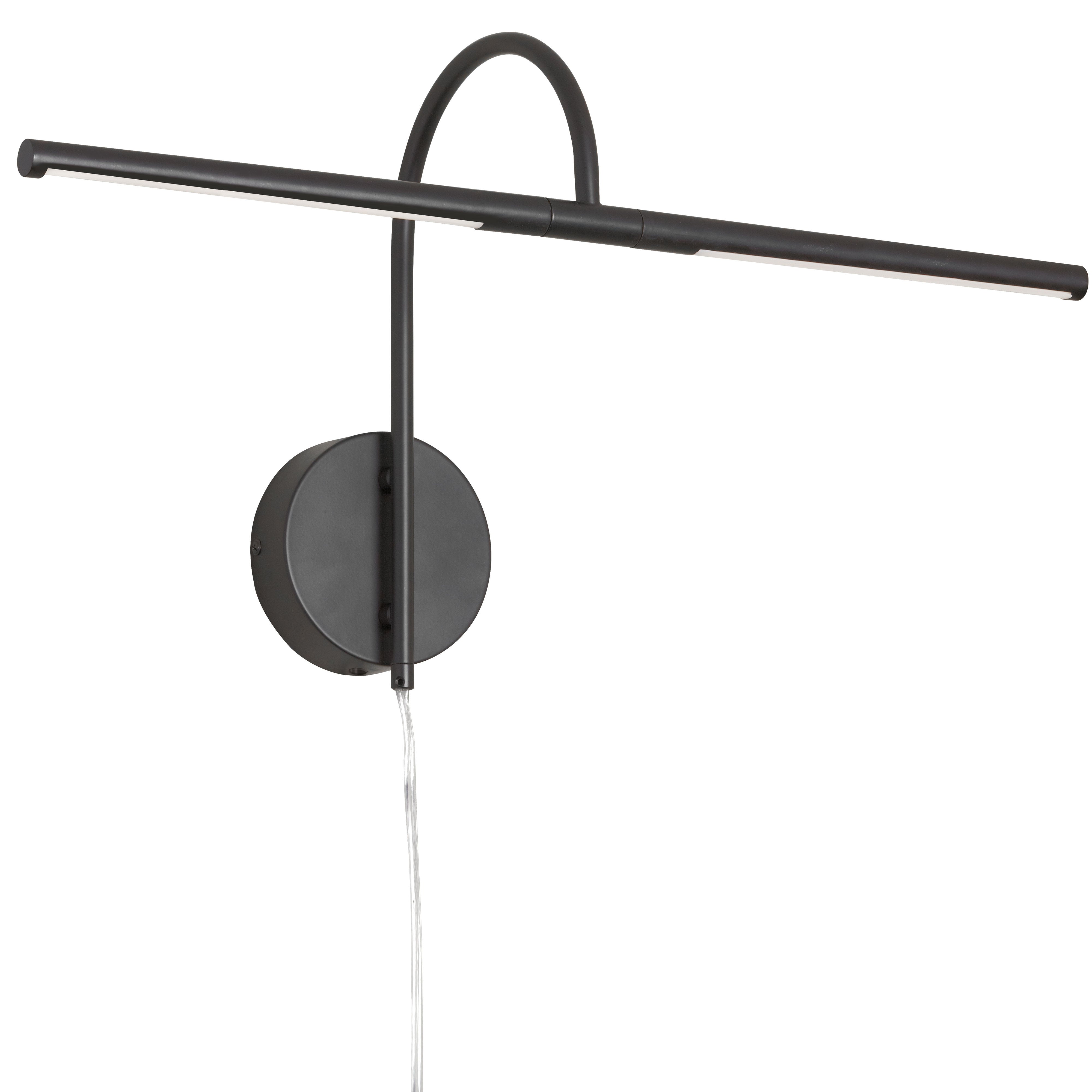 DISPLAY/EXHIBIT Wall sconce à tableau Black INTEGRATED LED - PICLED-242-MB | DAINOLITE