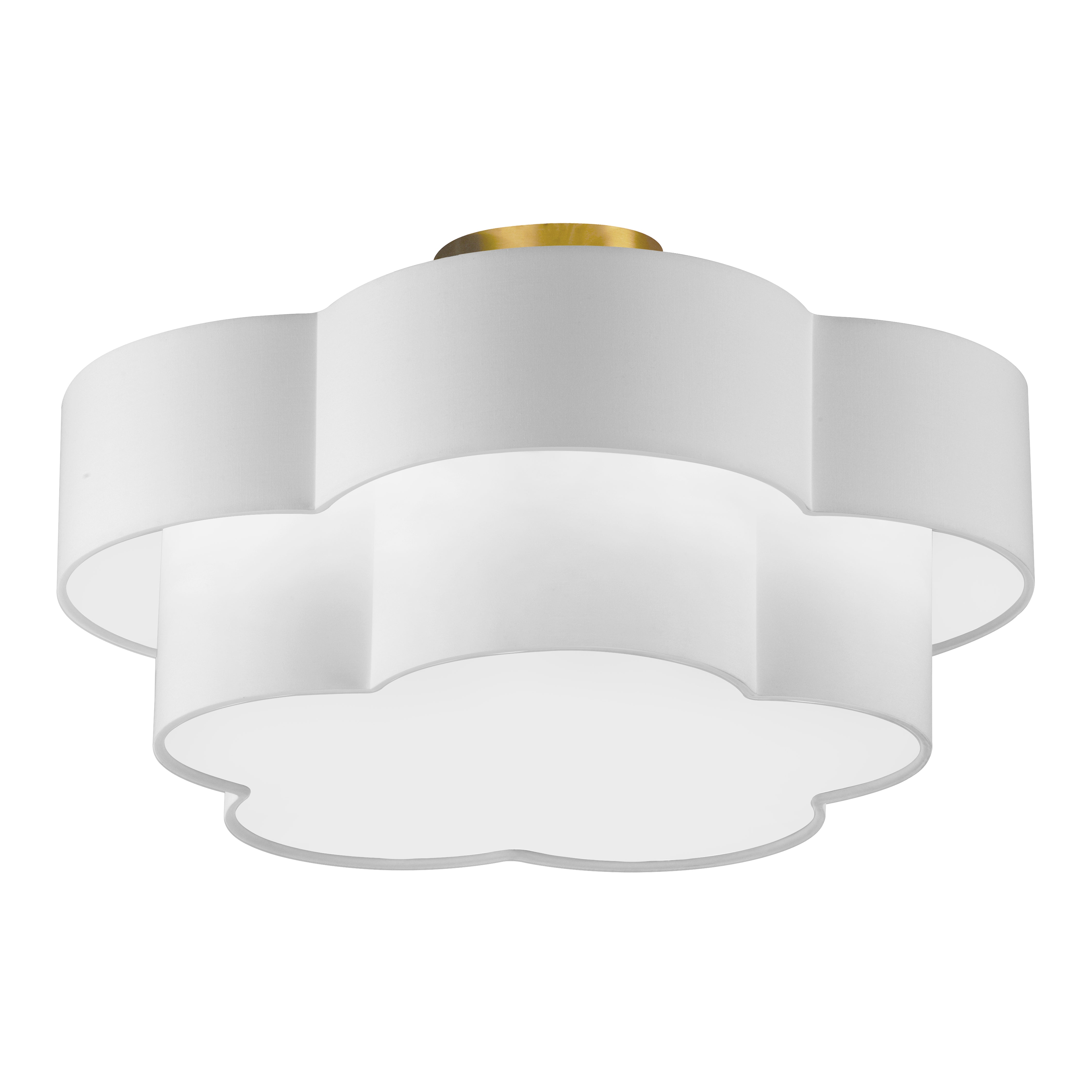 PHLOX Flush mount  White - PLX-203FH-AGB-WH | DAINOLITE