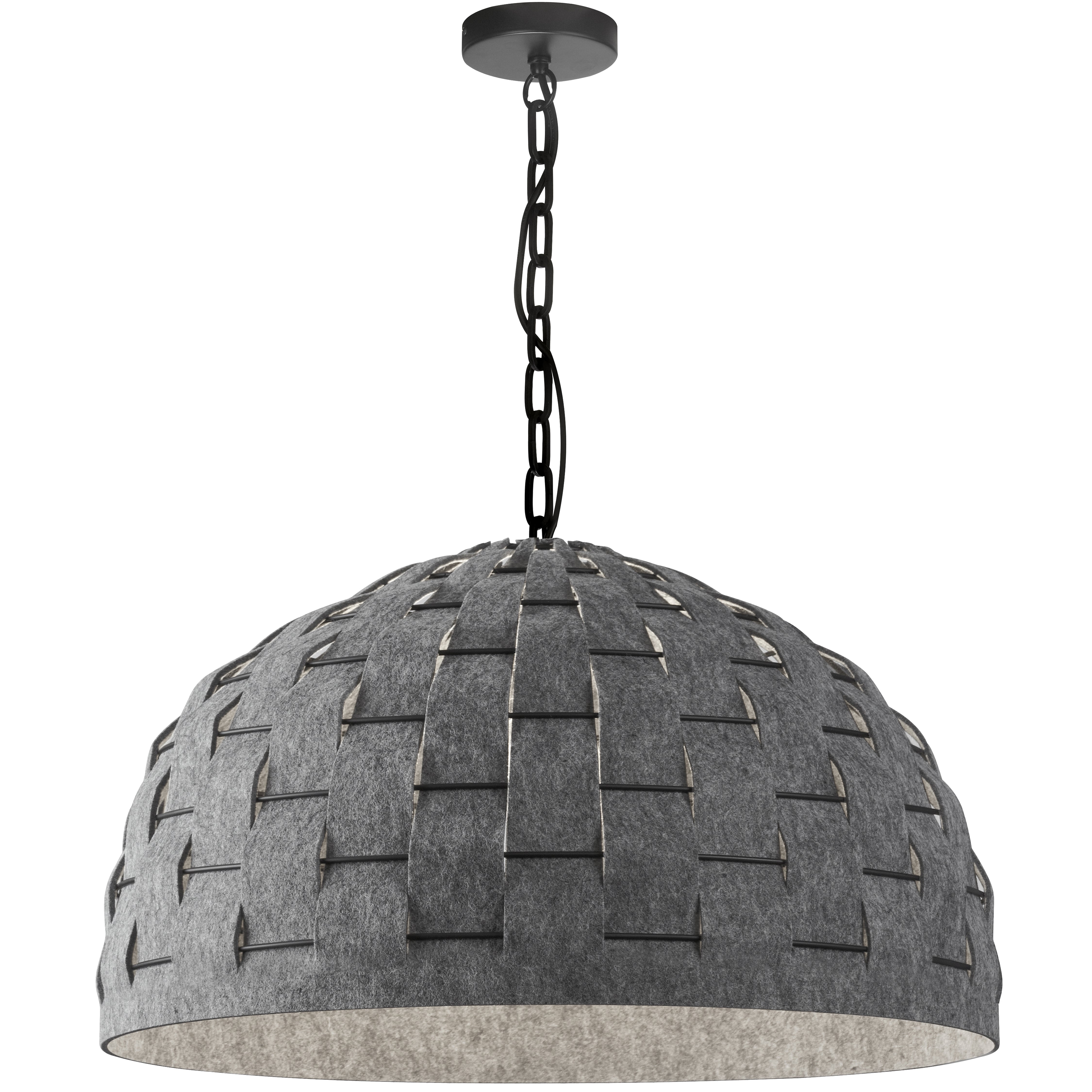 Luminaire suspendu Gris | PRISCILLA — 24 po