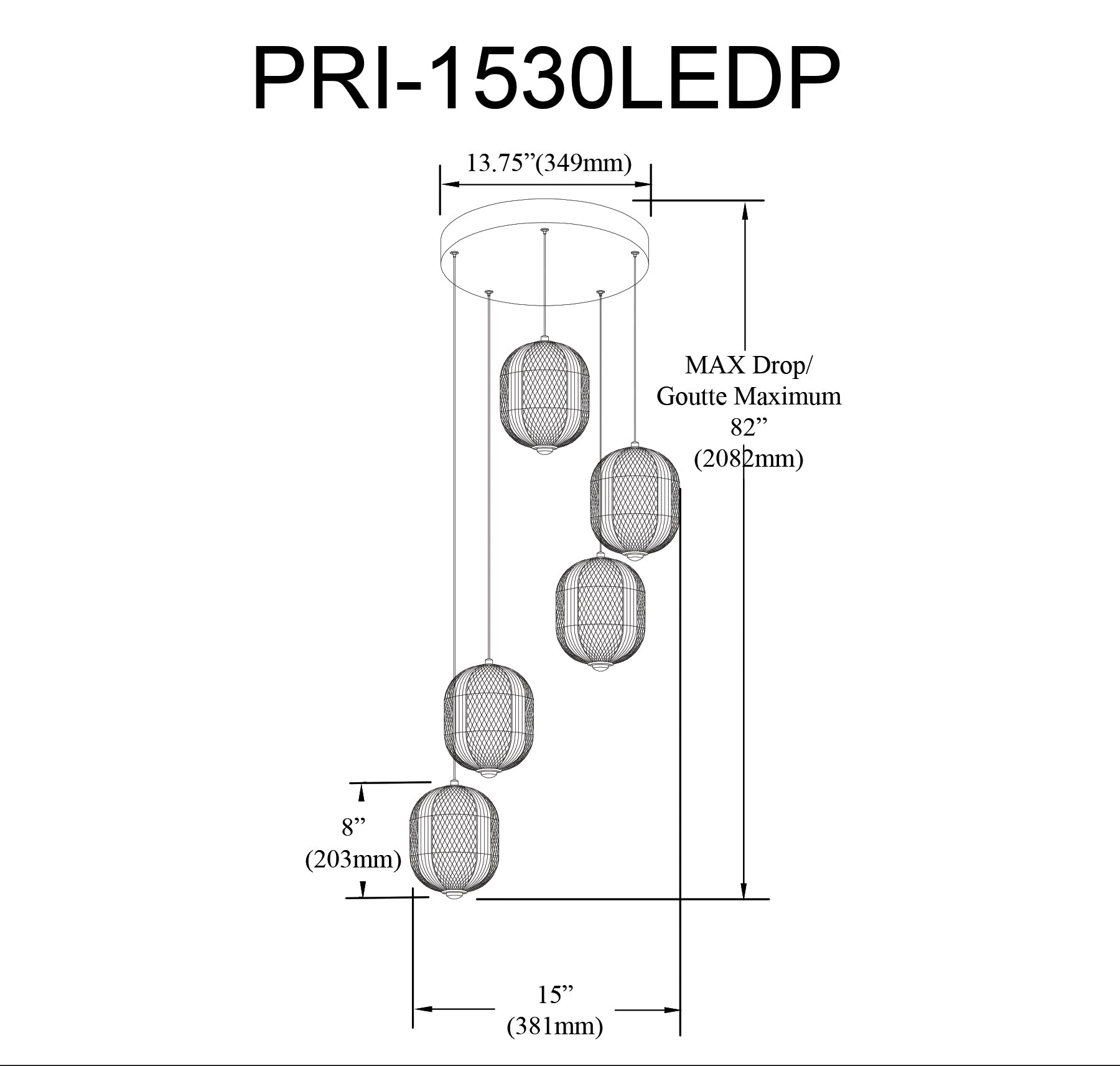 Luminaire suspendu Transparent | PERI