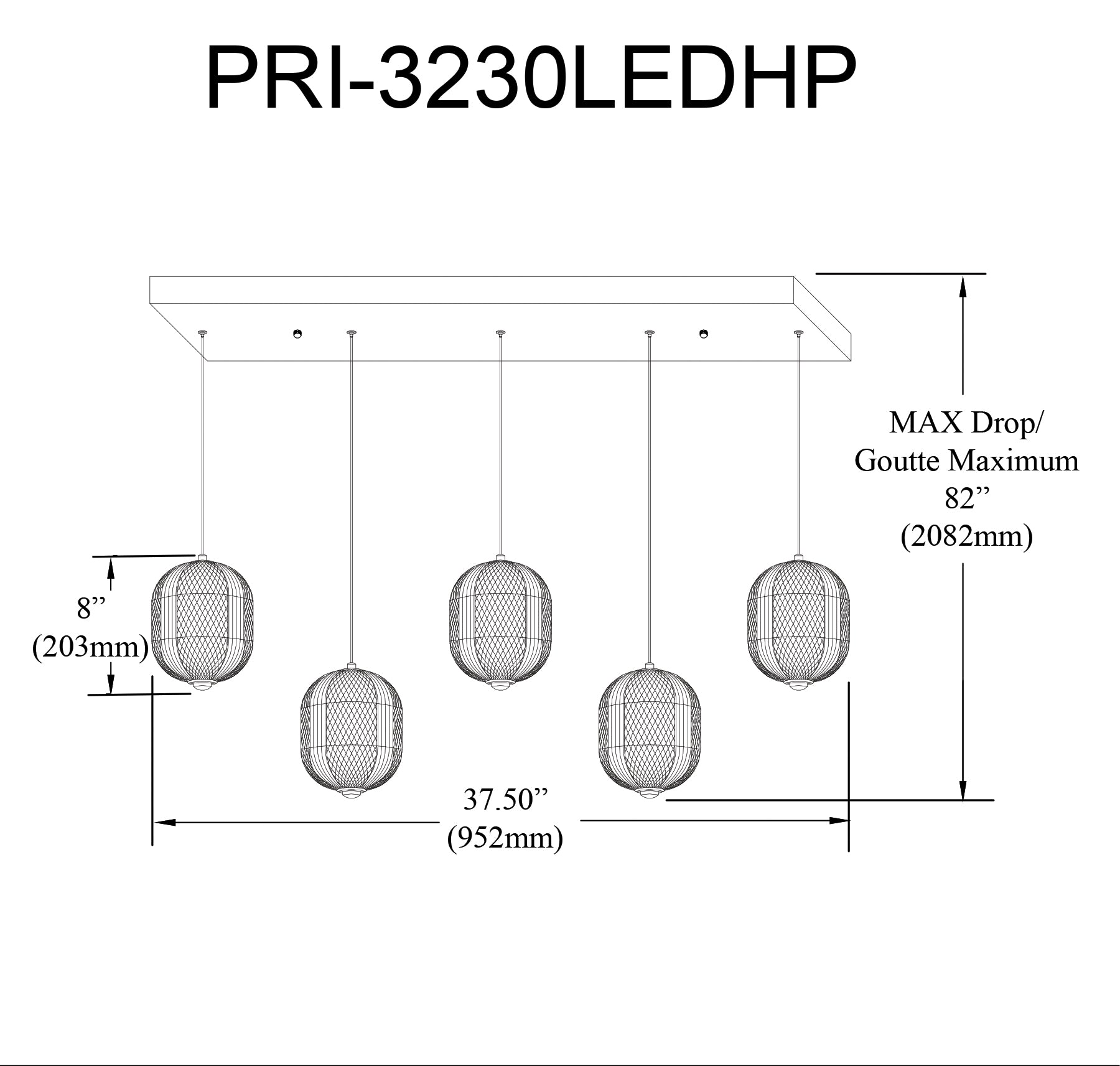 Luminaire suspendu Transparent | C