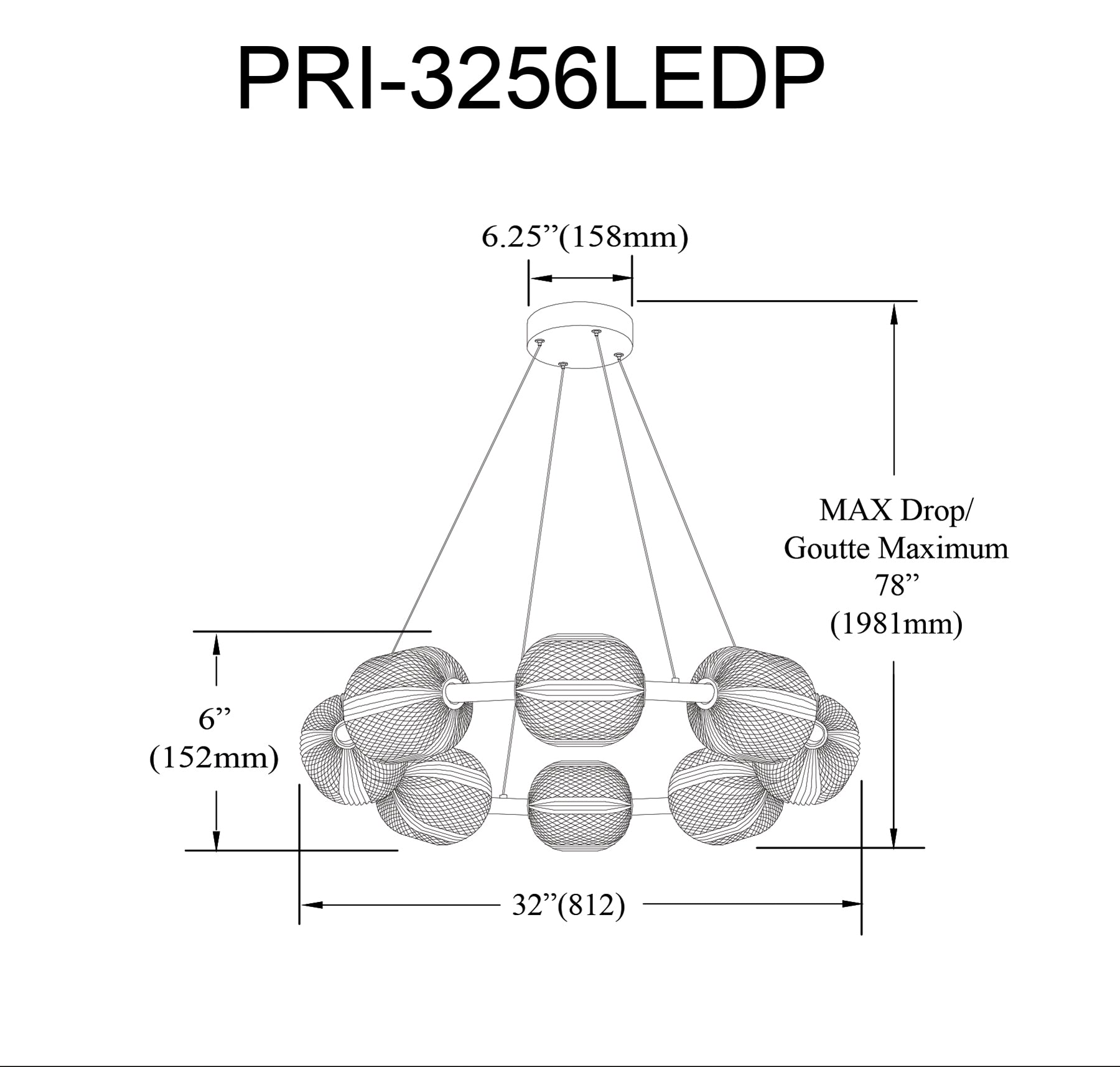 Luminaire suspendu Transparent | PERI