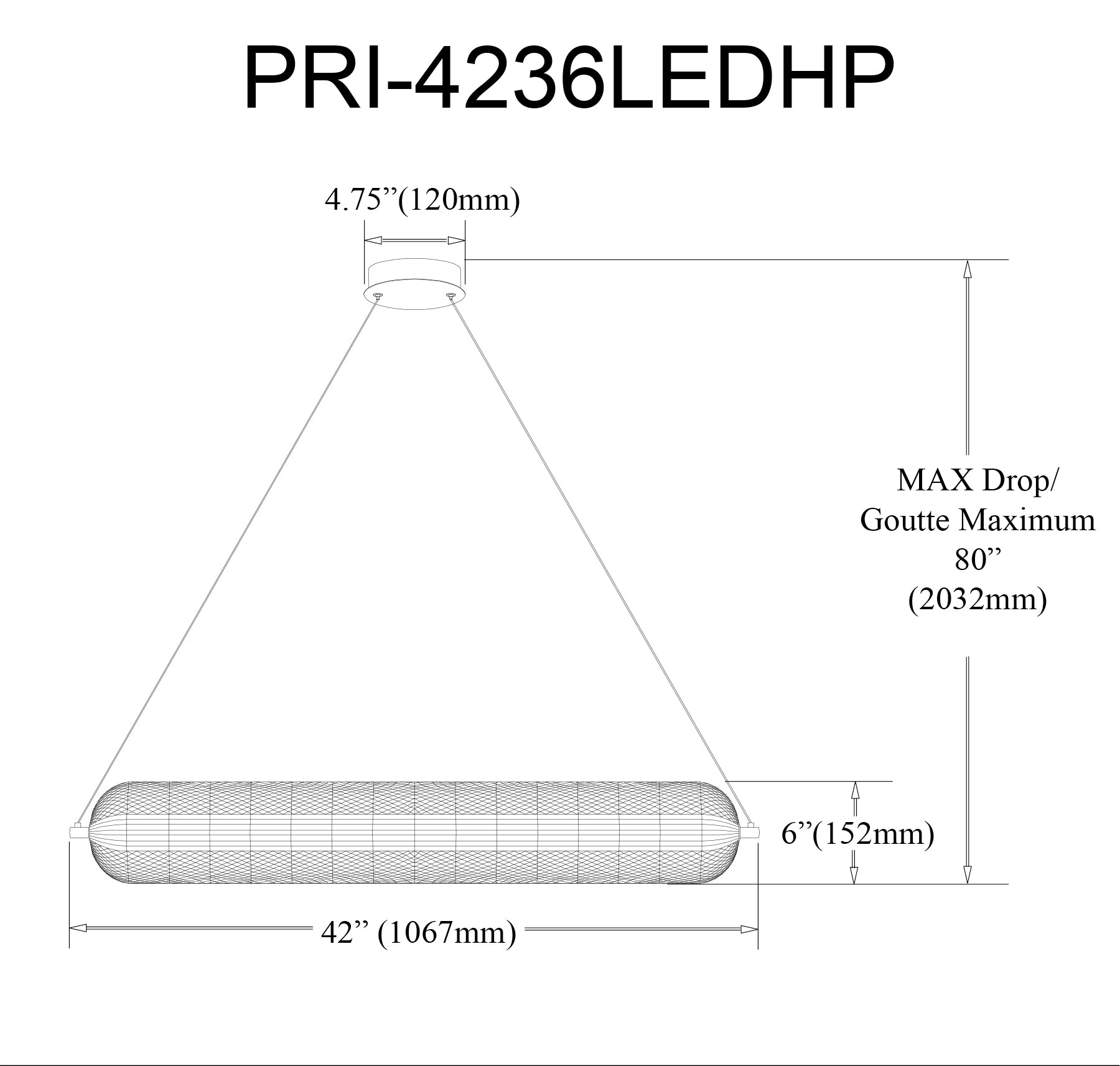 Luminaire suspendu Transparent | PERI