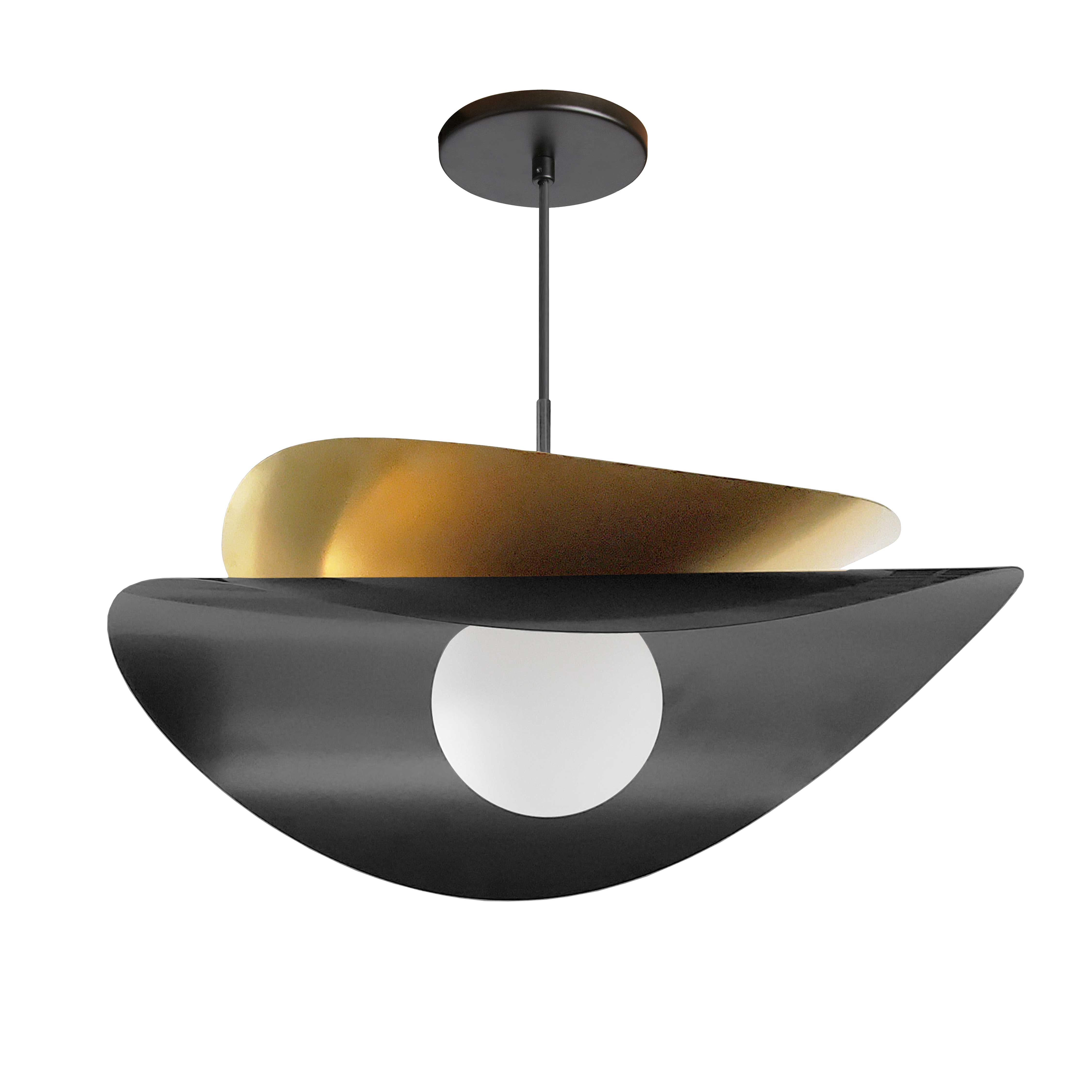 PAVAN Luminaire suspendu Noir, or DEL INTÉGRÉ - PVN-2015LEDP-MB-AGB | DAINOLITE