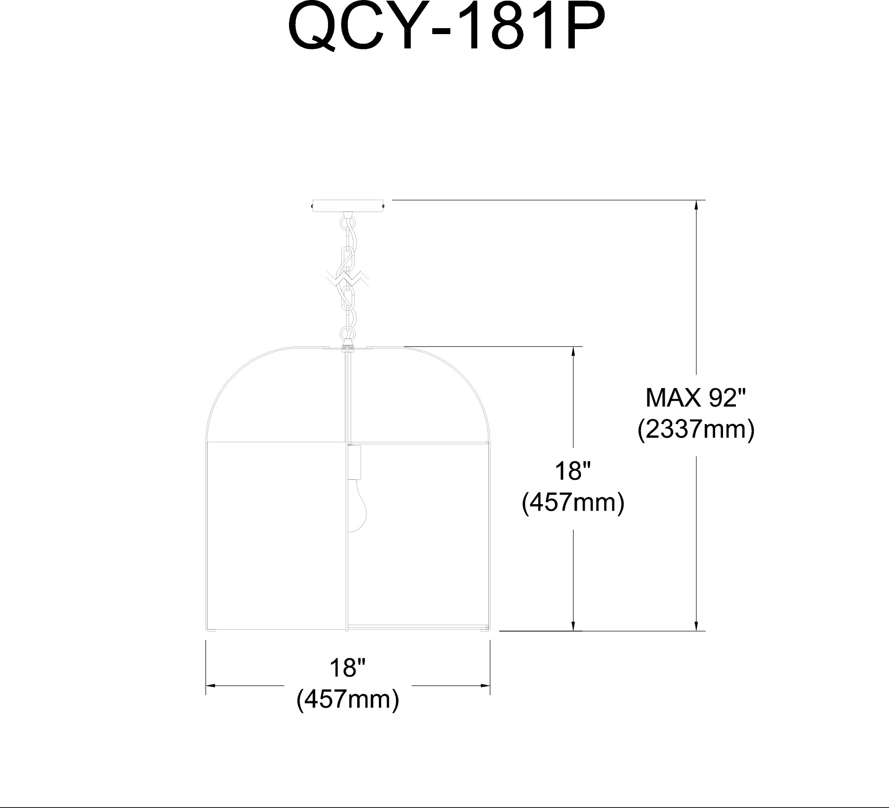 Luminaire suspendu Blanc | QUINCY