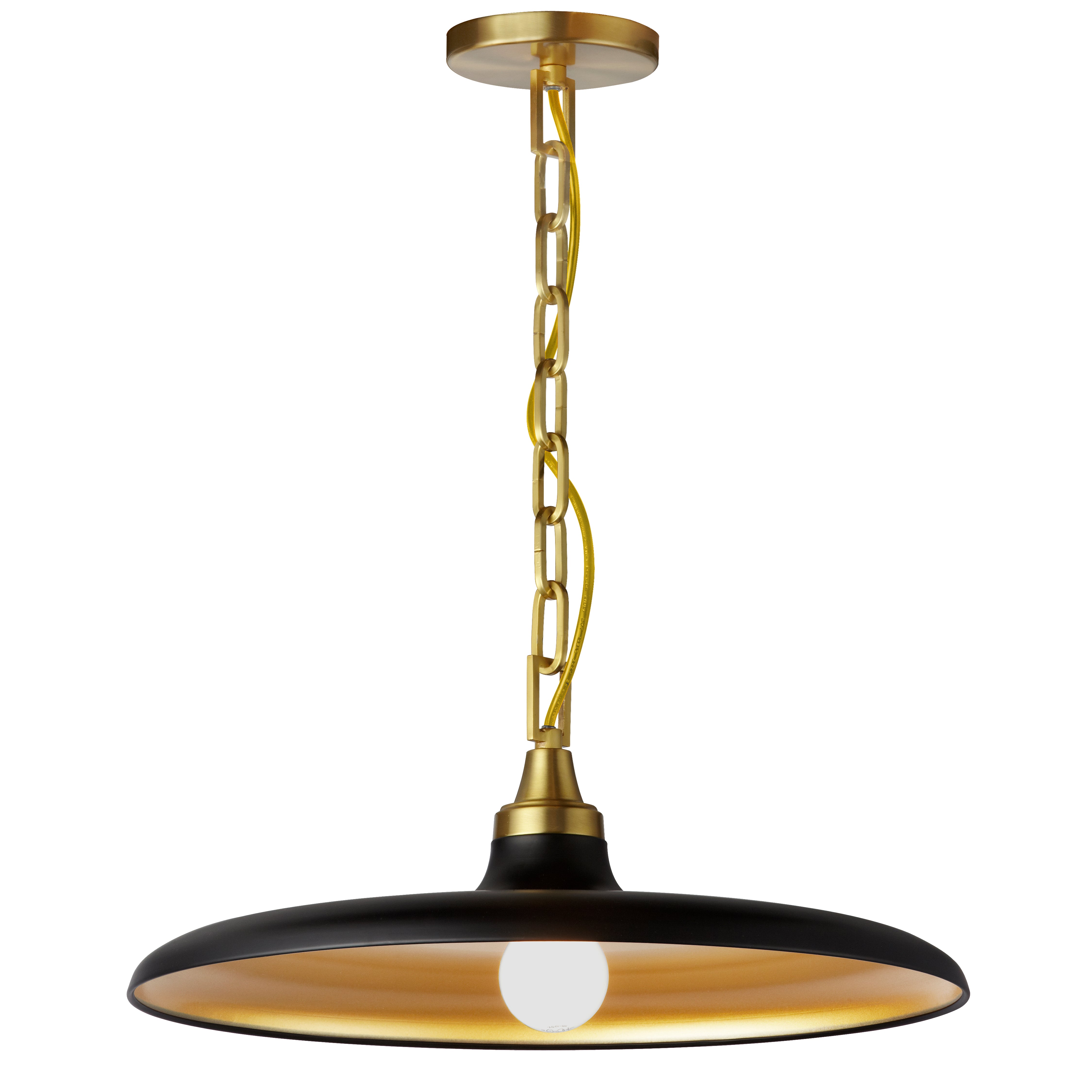 QUENTIN Luminaire suspendu Noir, or - QTN-181P-MB-AGB | DAINOLITE