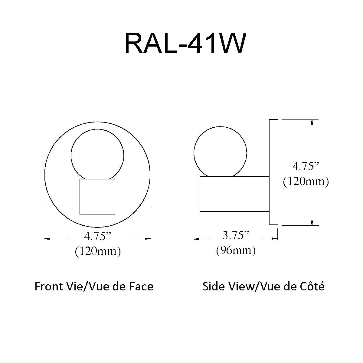 Applique murale Noir mat | RALEIGH