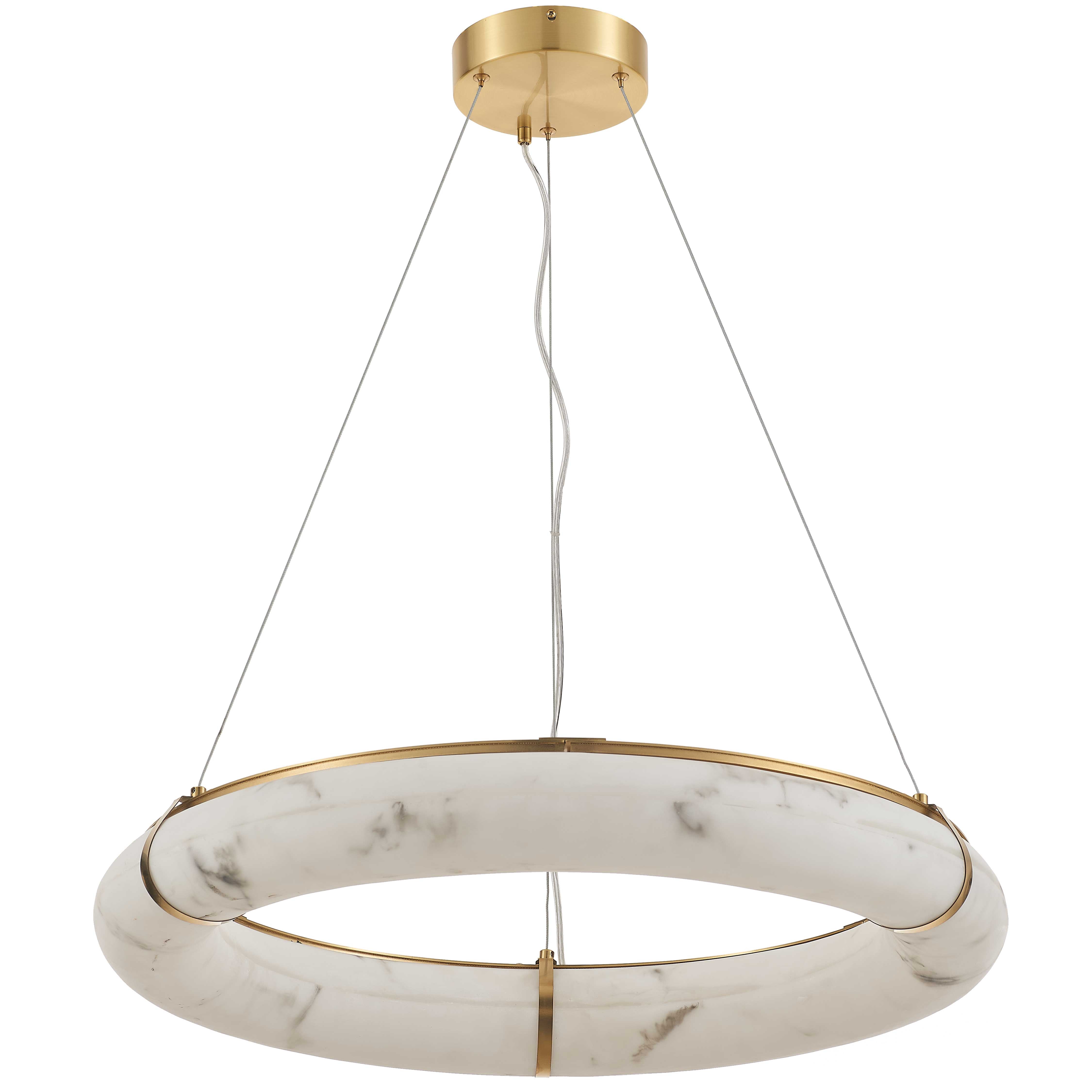 Luminaire suspendu Albâtre synthétique | REUBEN