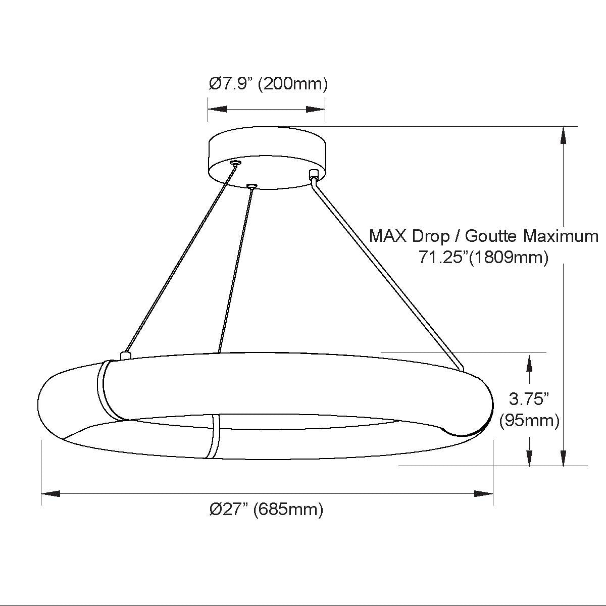 Luminaire suspendu Albâtre synthétique | REUBEN