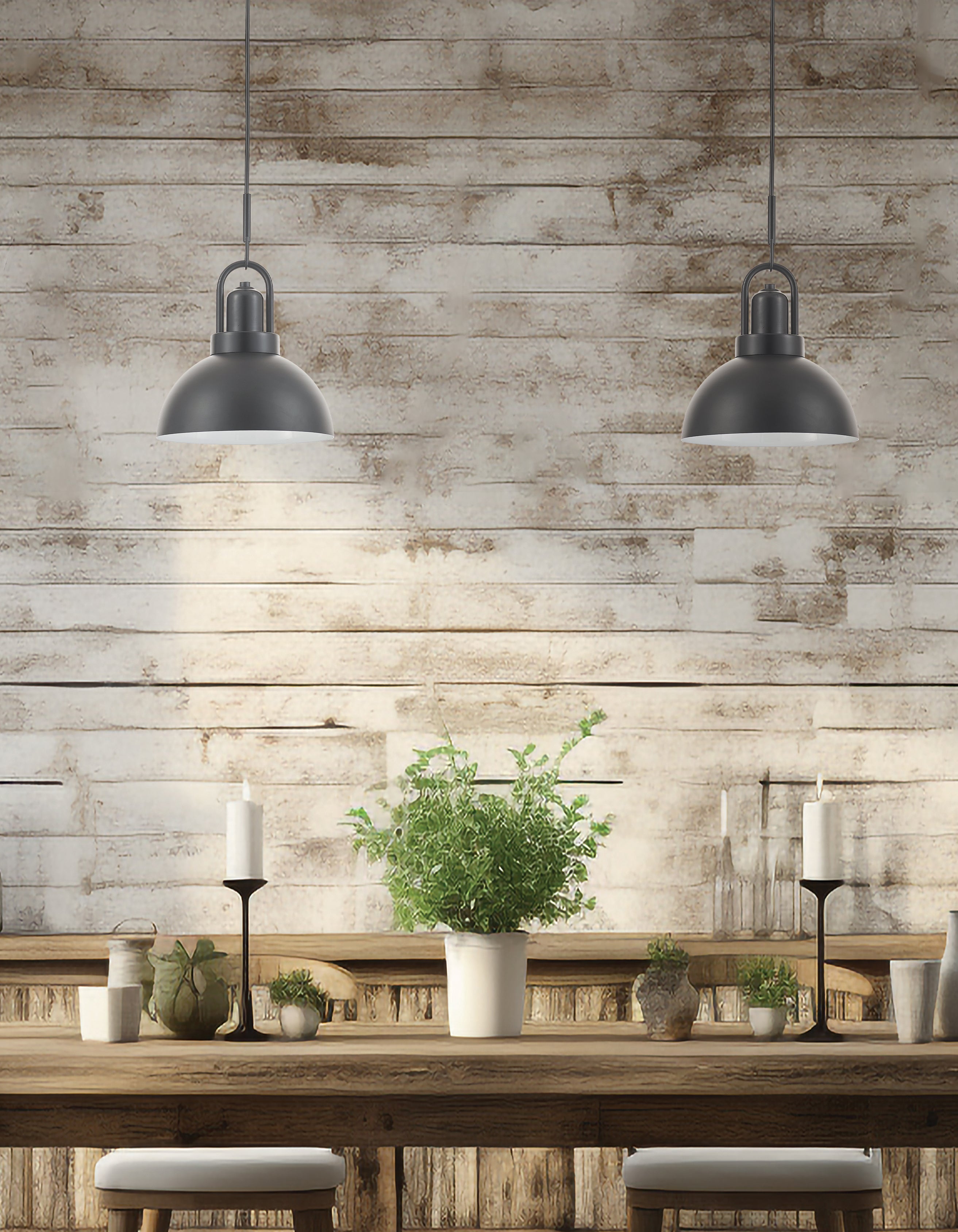 Luminaire suspendu Noir mat | REVEKA