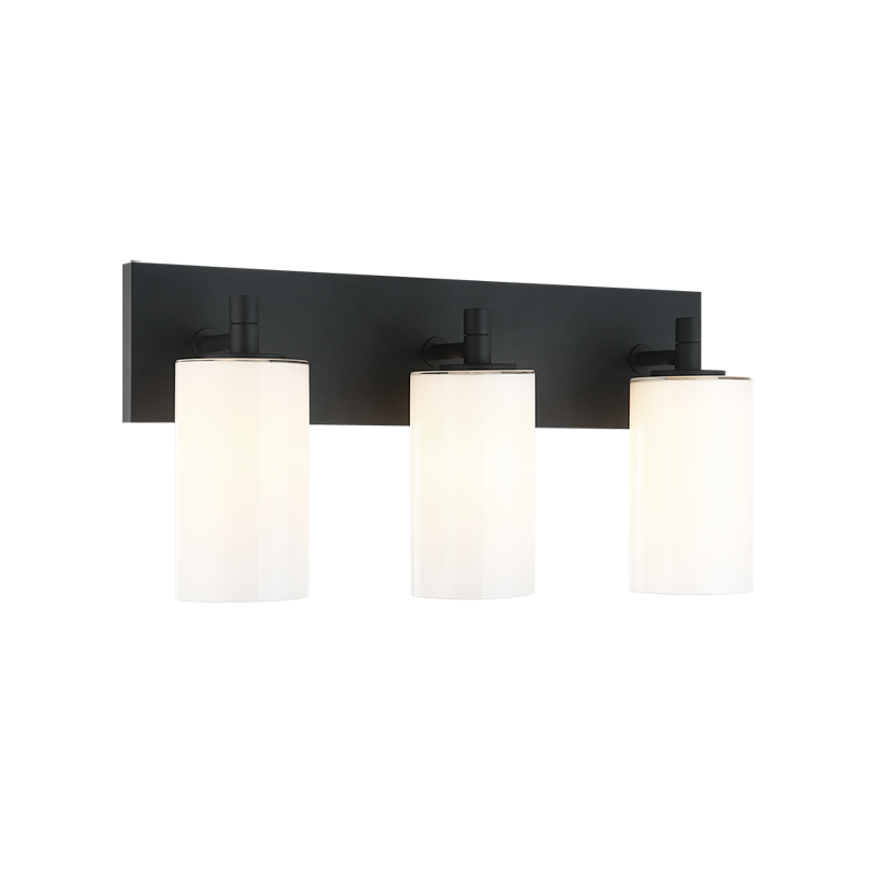 Applique murale | CANDELA - Noir — Abat-jour ouvert