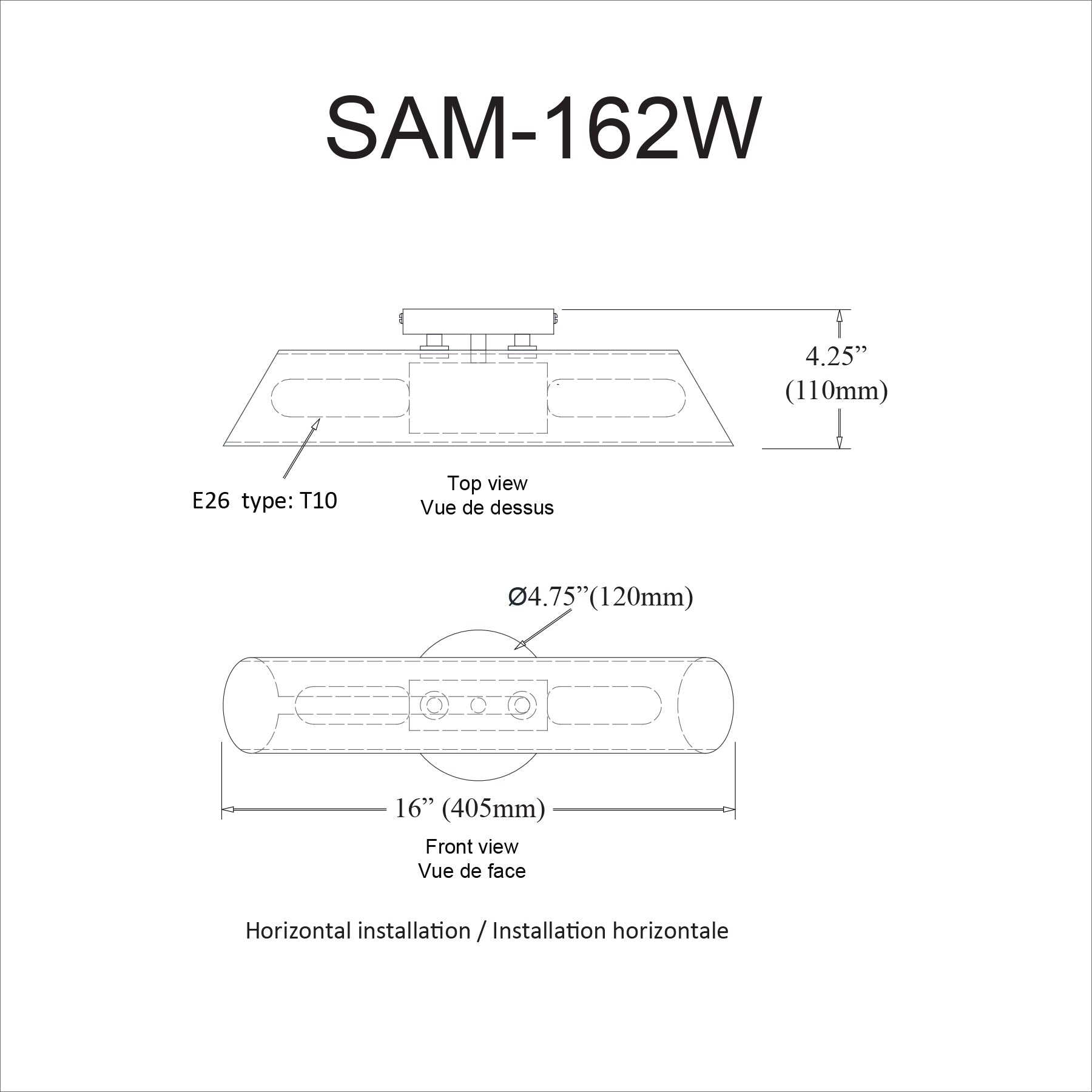 Applique murale | SAMANTHA — 16 po