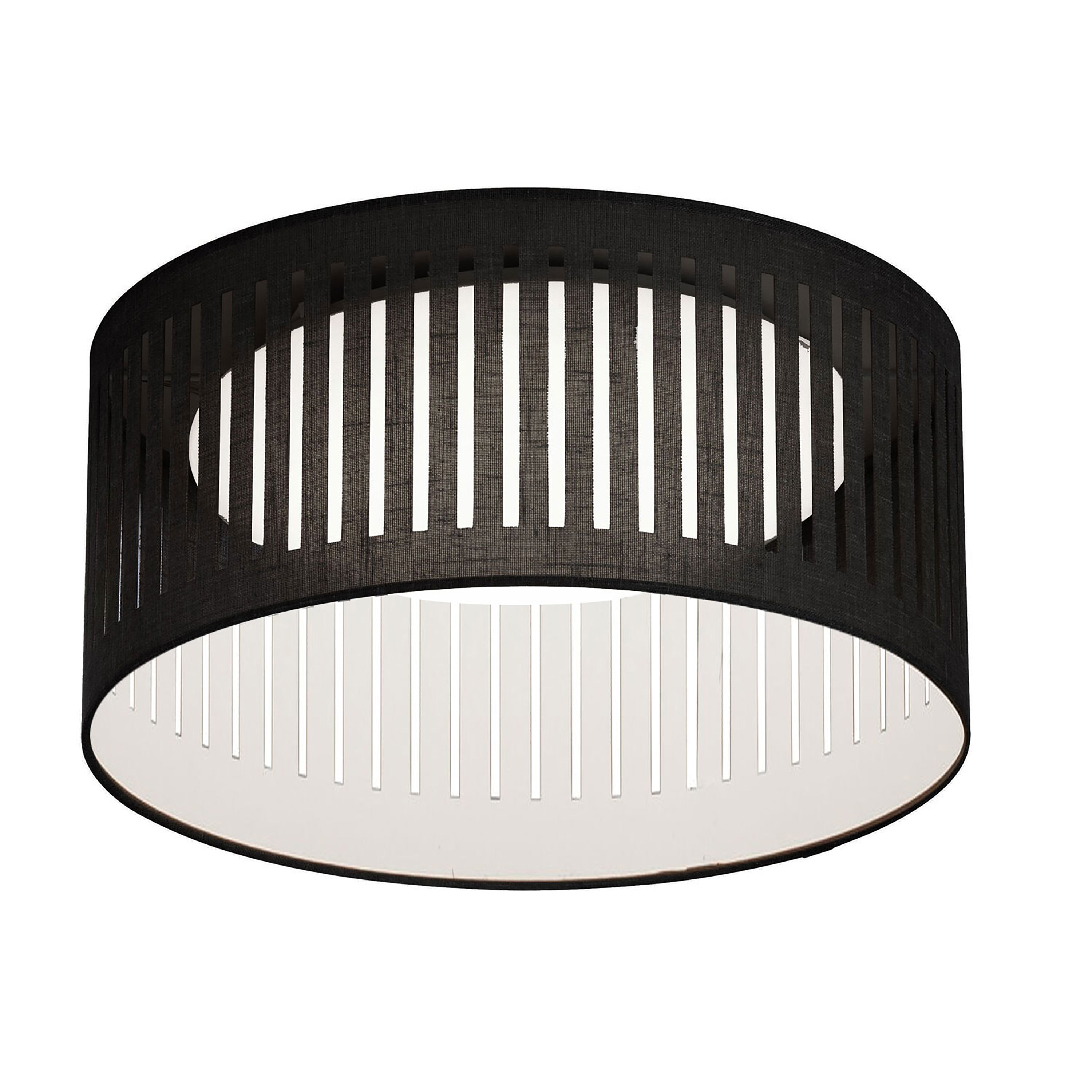 SLITDRUM Plafonnier Noir DEL INTÉGRÉ - SDLED-15FH-BK | DAINOLITE
