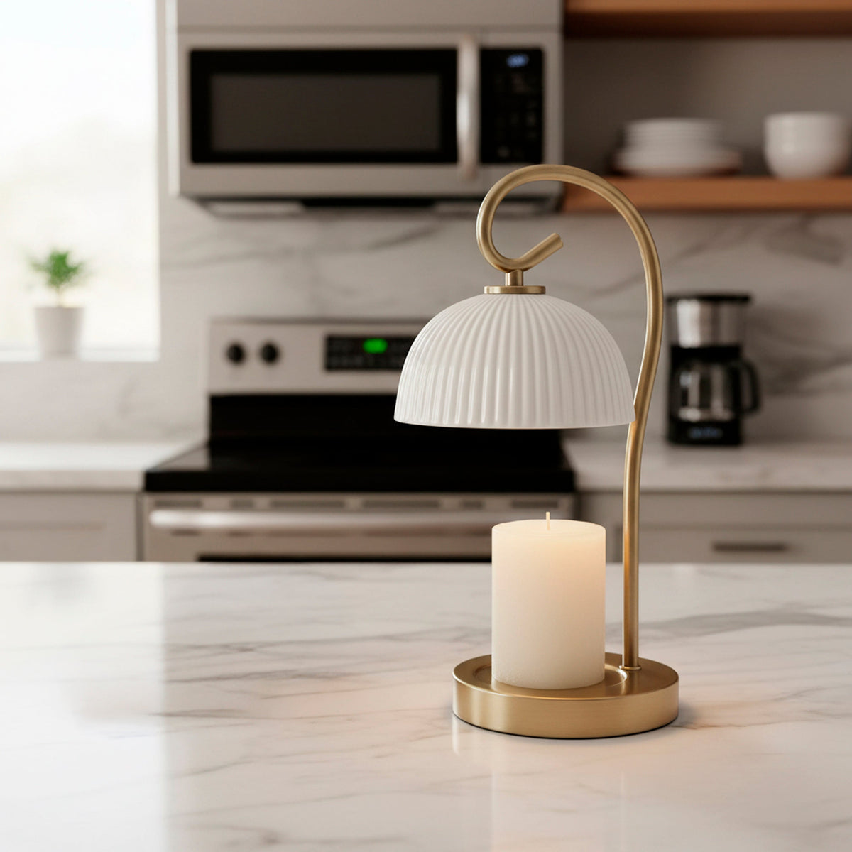 Lampe chauffe-bougie | Scroll — Adesso