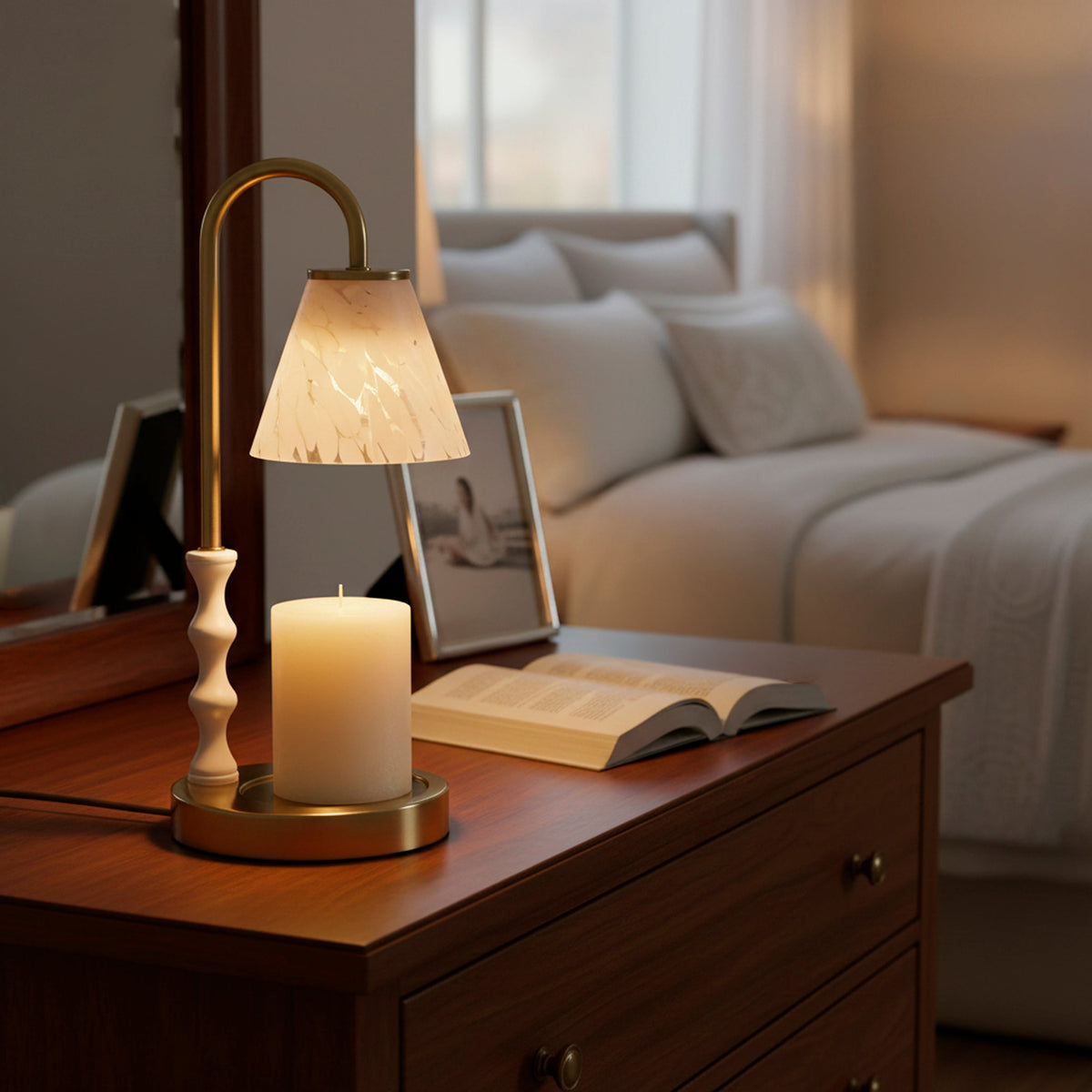 Lampe chauffe-bougie | Eloise — Adesso