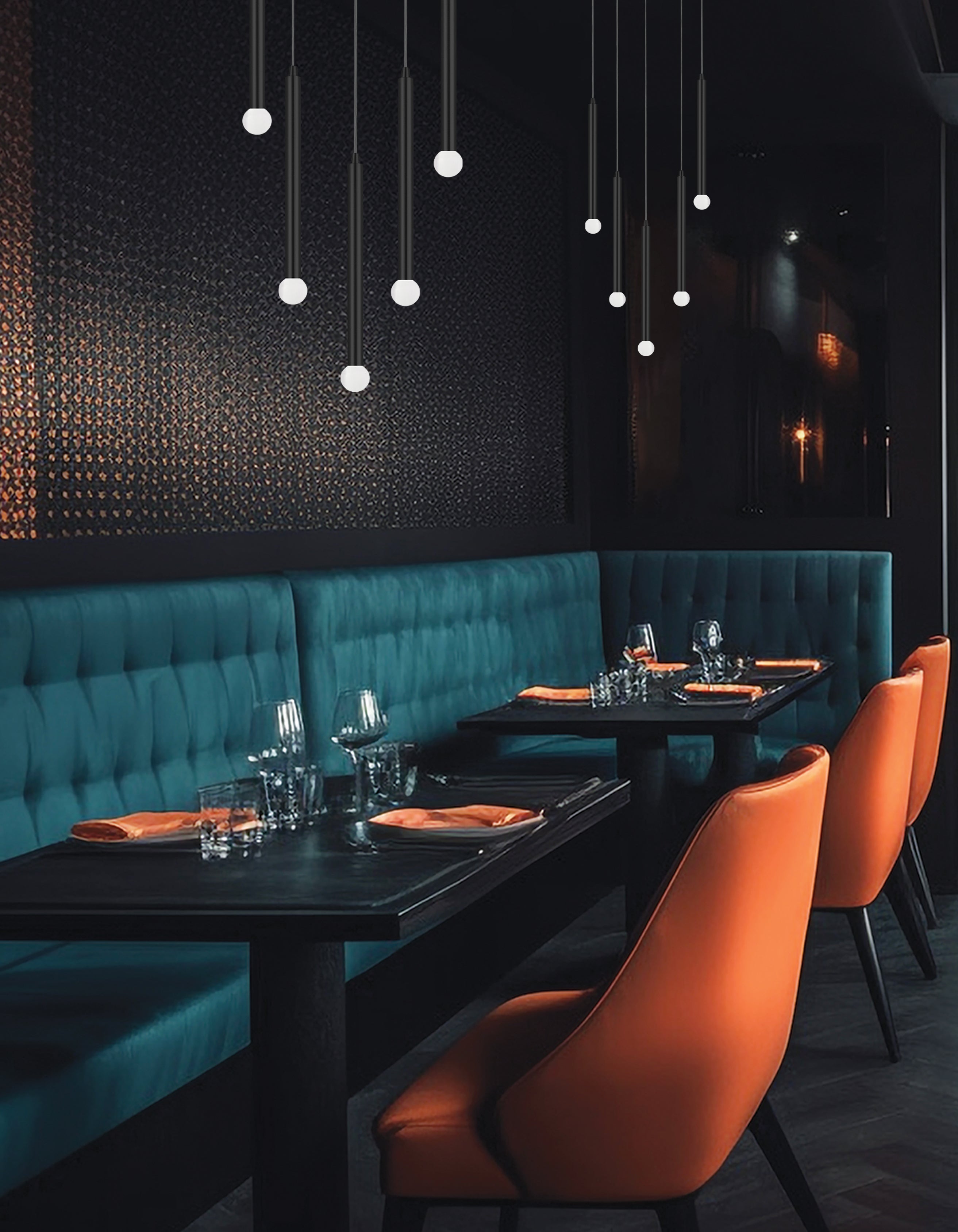 Luminaire suspendu | SANYA — 24 po × 12 po