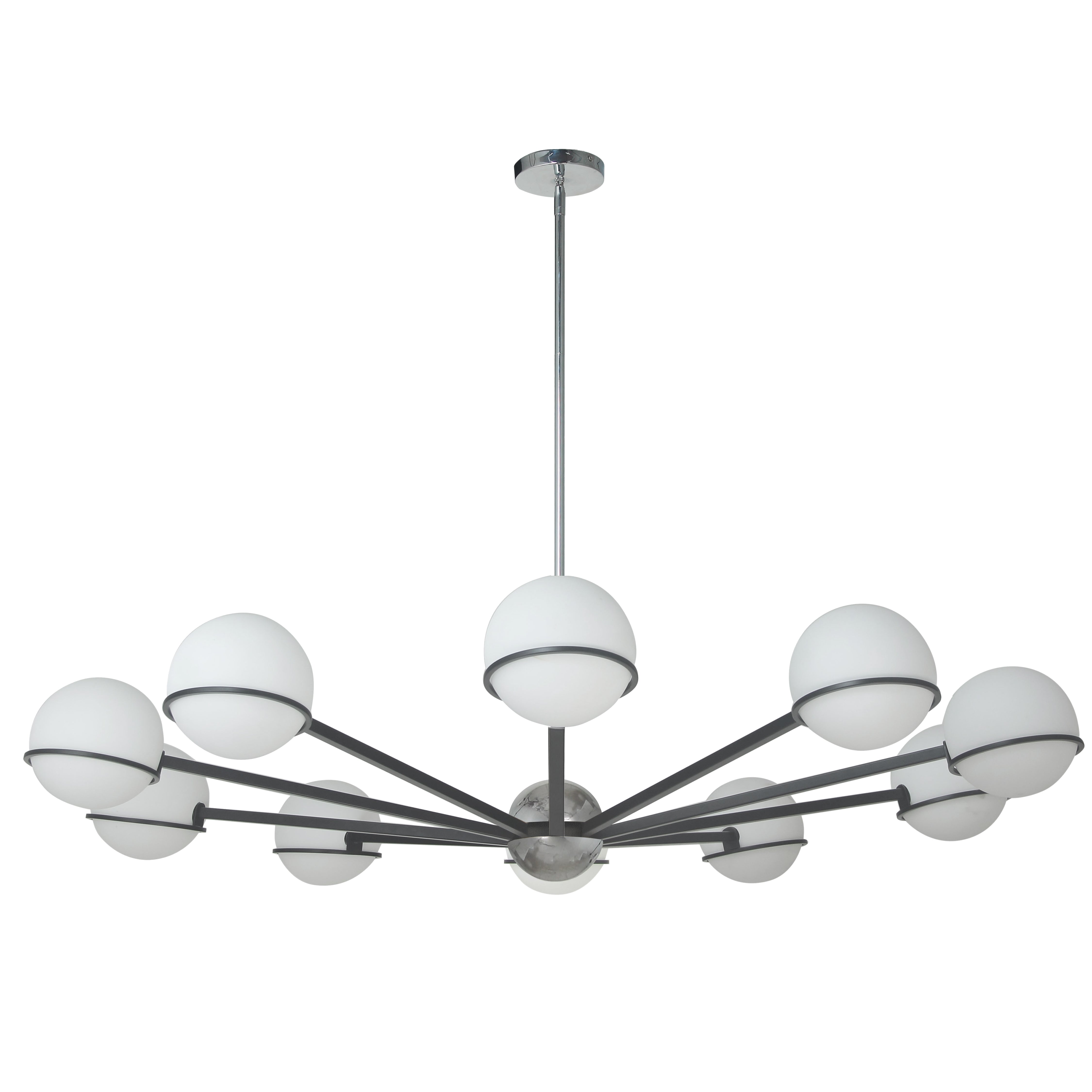 Luminaire suspendu Chrome | SOFIA — 50 po