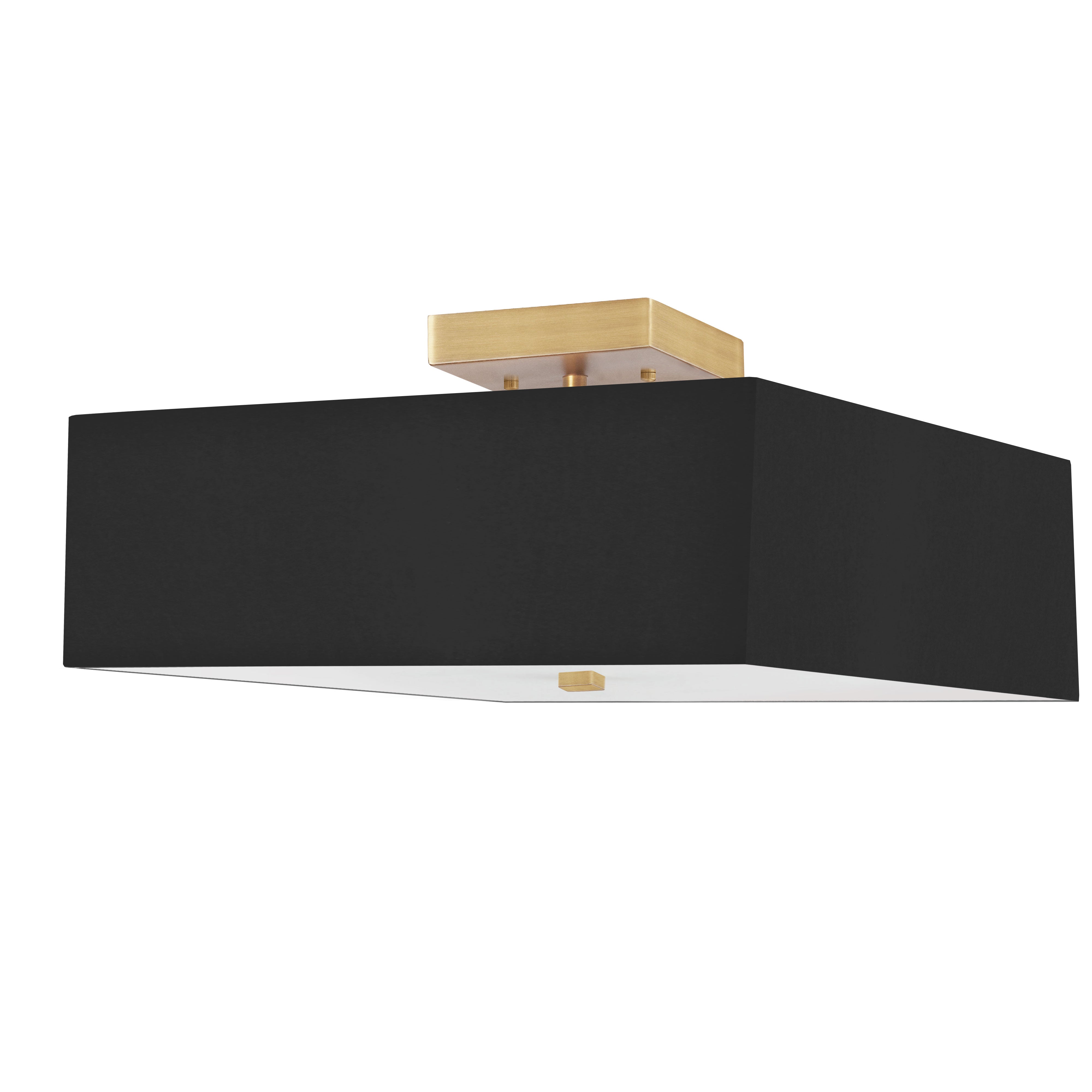 SEREN Semi plafonnier Noir - SRN-143SF-AGB-BK | DAINOLITE