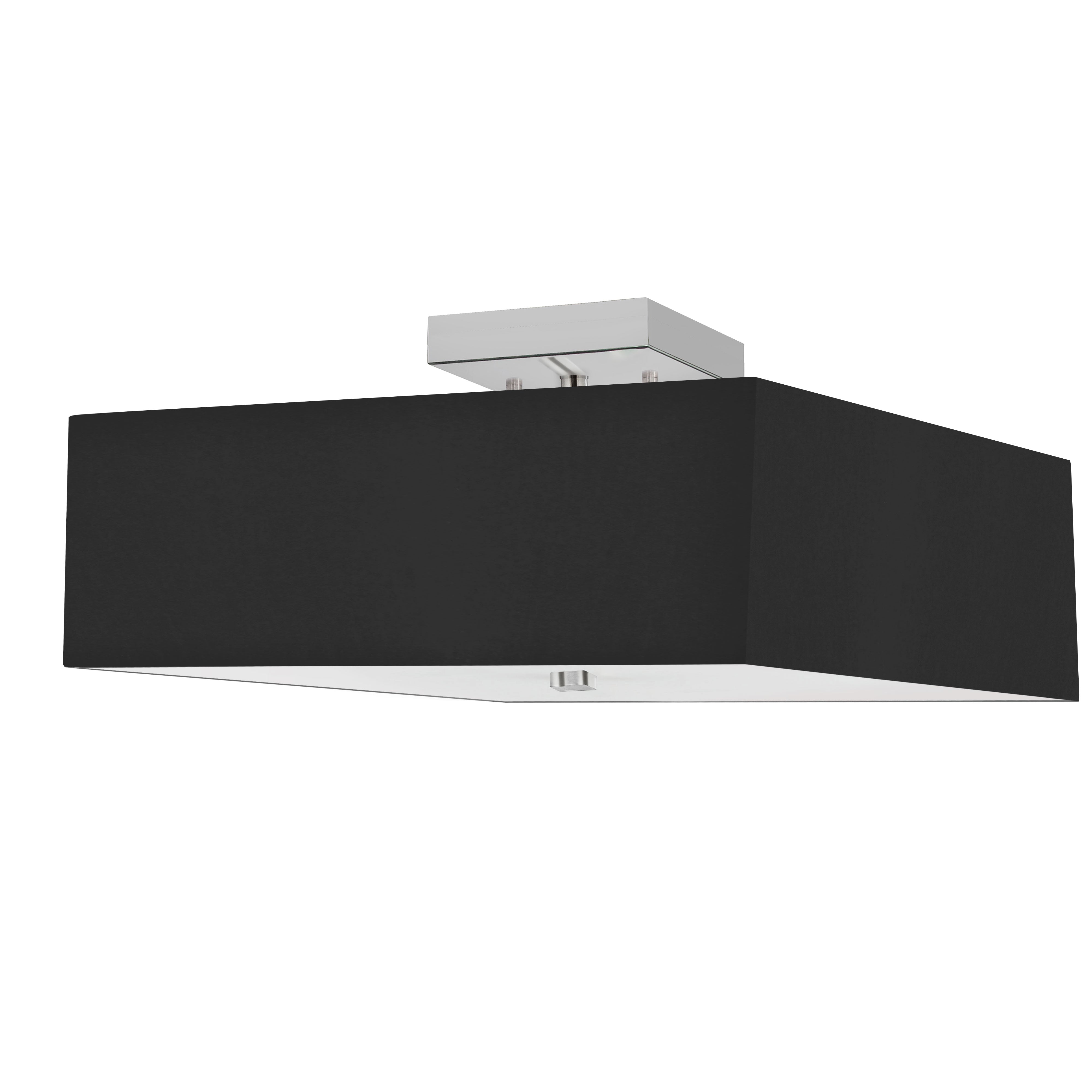 SEREN Semi-flush-mount- Black - SRN-143SF-PC-BK | DAINOLITE