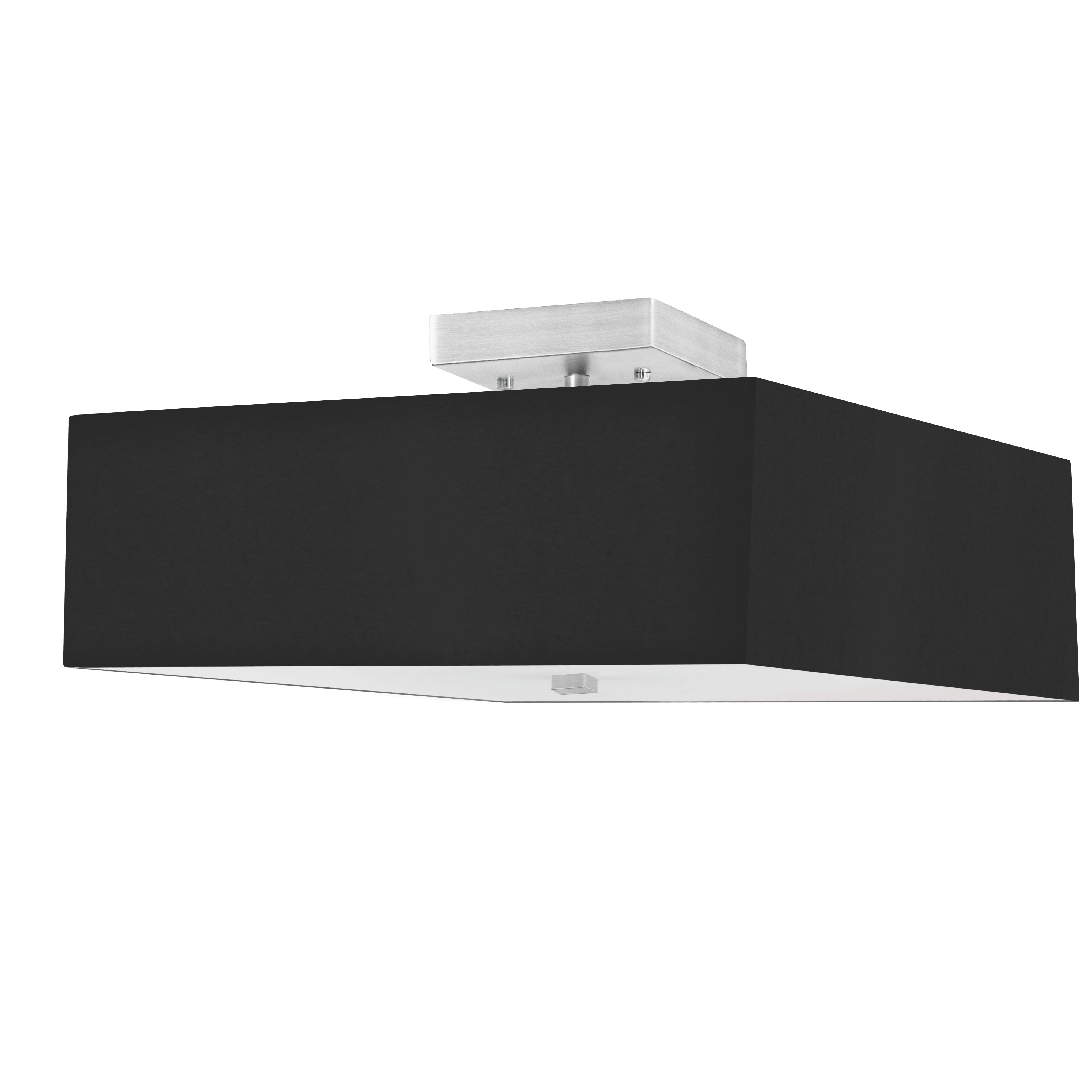 SEREN Semi-flush-mount- Black - SRN-143SF-SC-BK | DAINOLITE