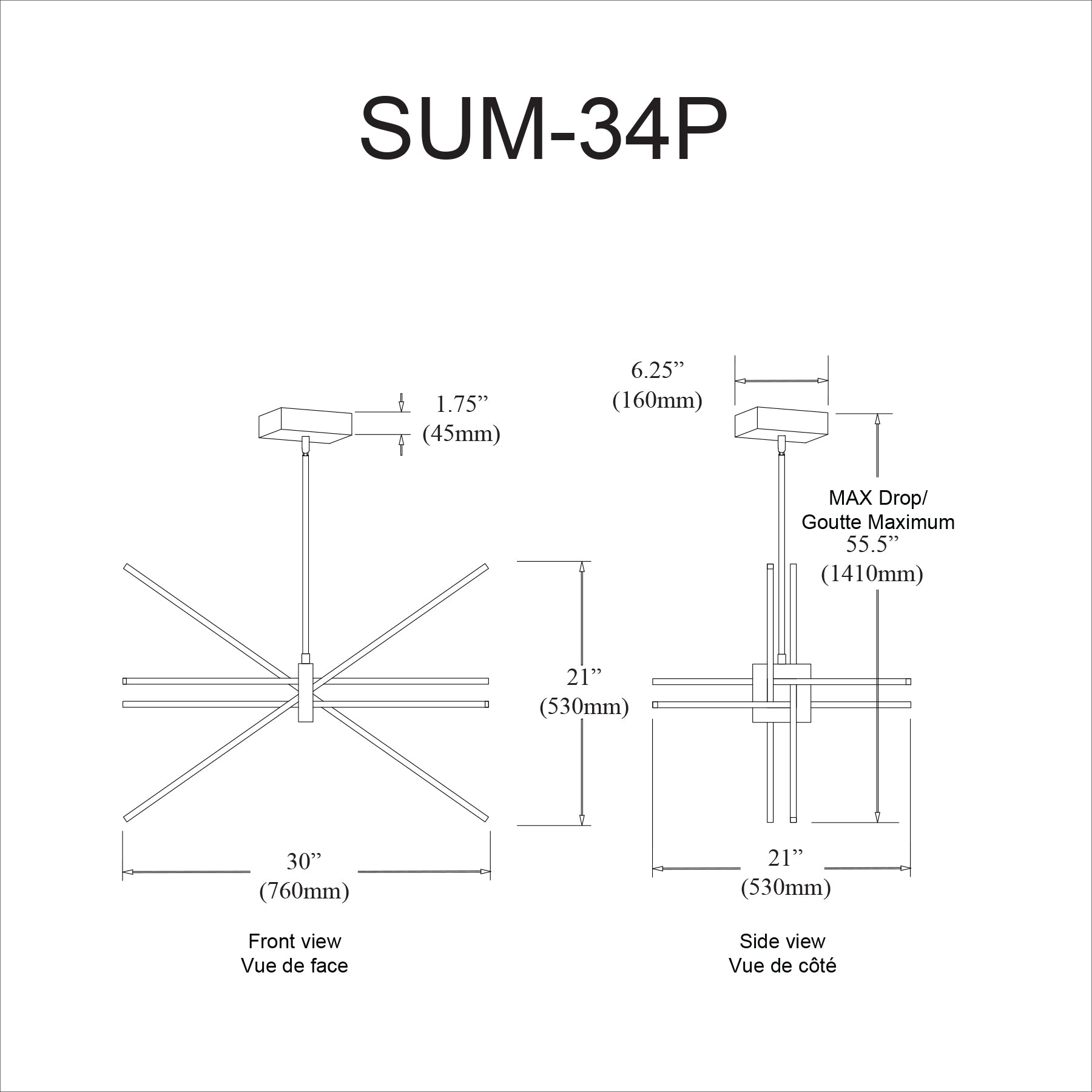 Luminaire suspendu Noir | SUMMIT