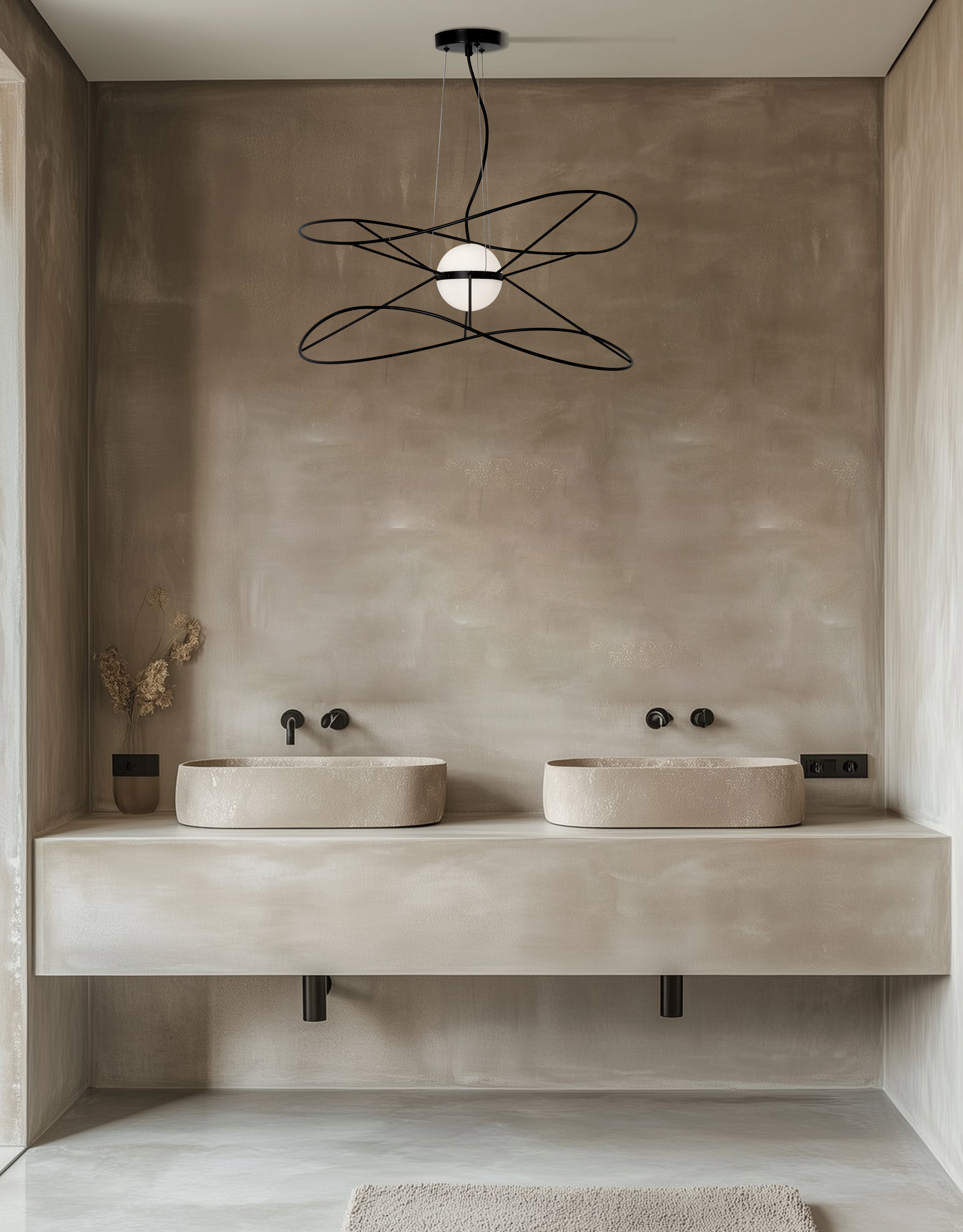 Luminaire suspendu Noir mat | SVETLANA