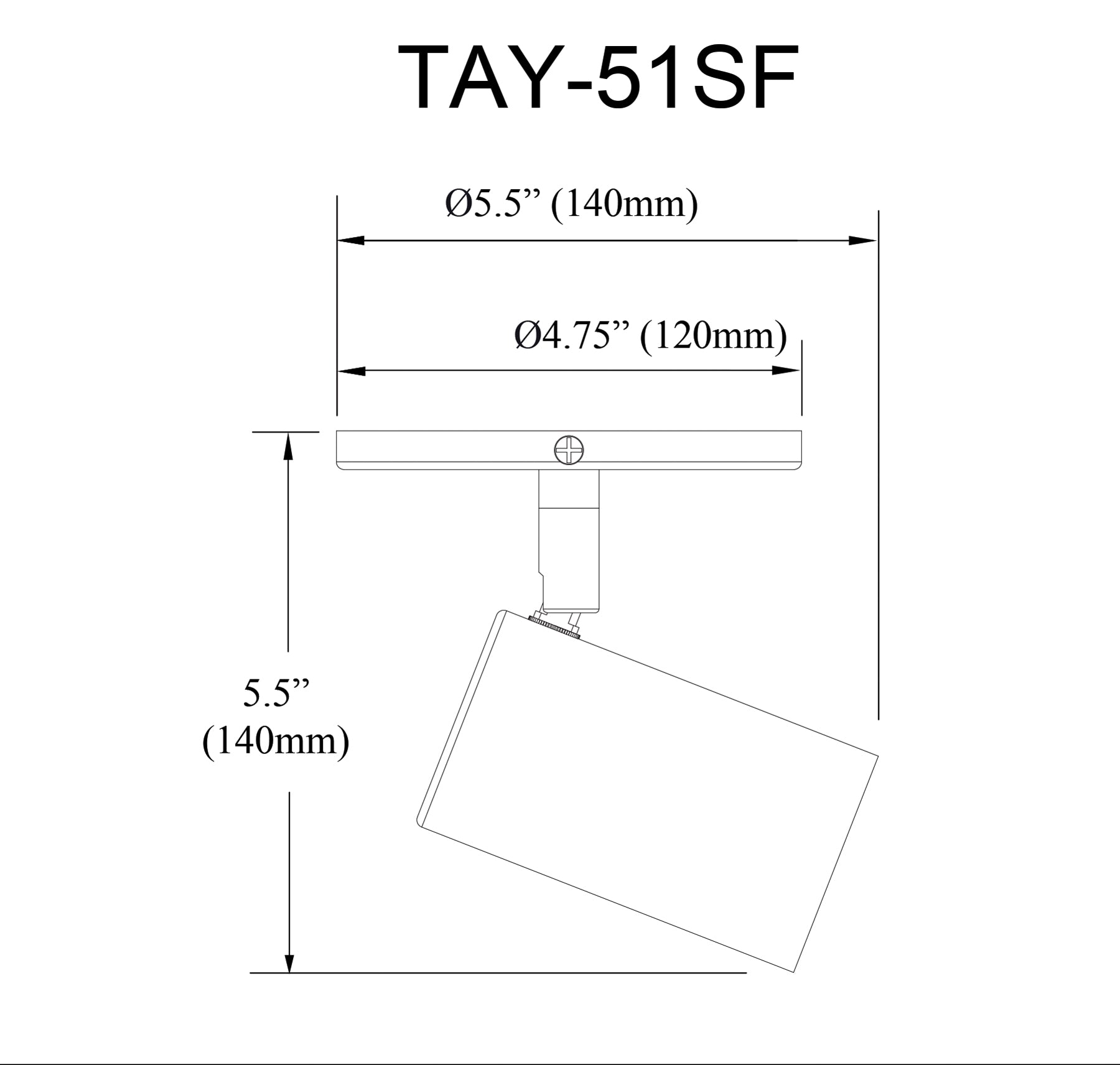 Plafonnier | TAYLOR — 6 po